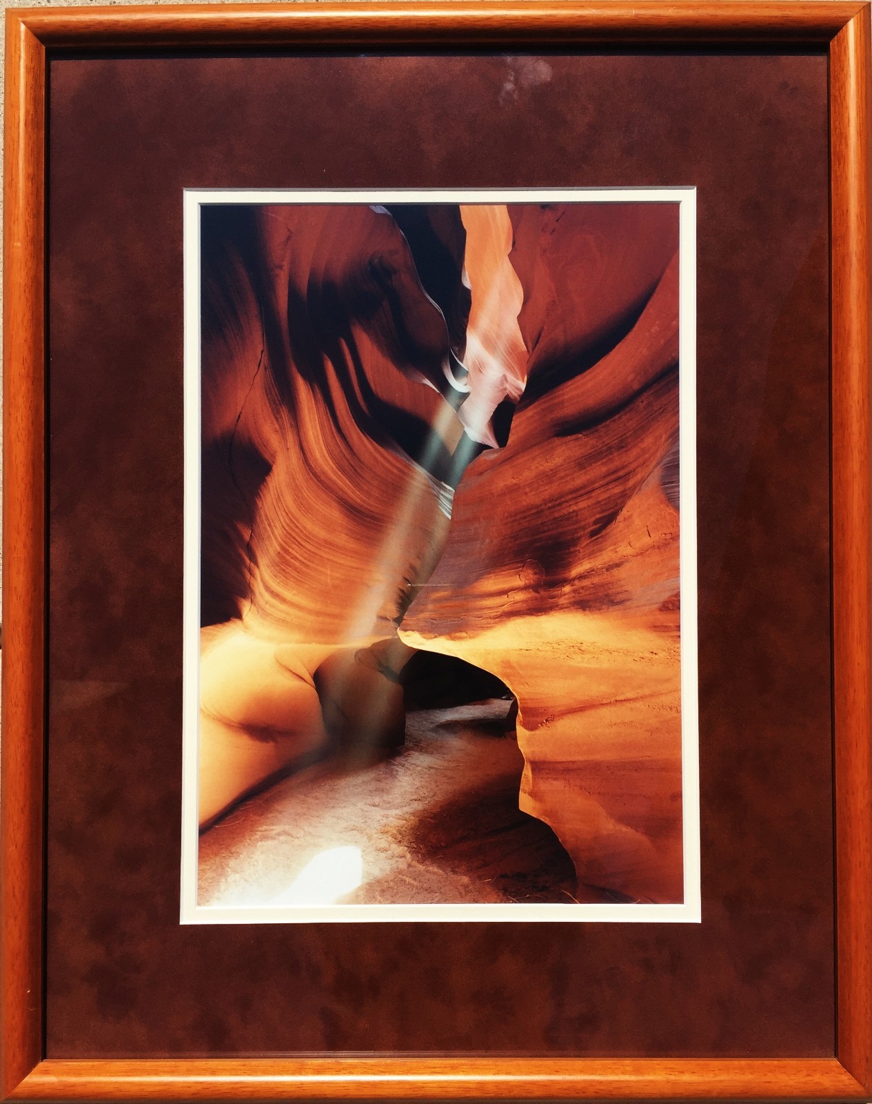 ARIZONA DESERT ANTELOPE SLOT CANYON ROCK ORIG FRAMED FINE ART COLOR PHOTOGRAPH
