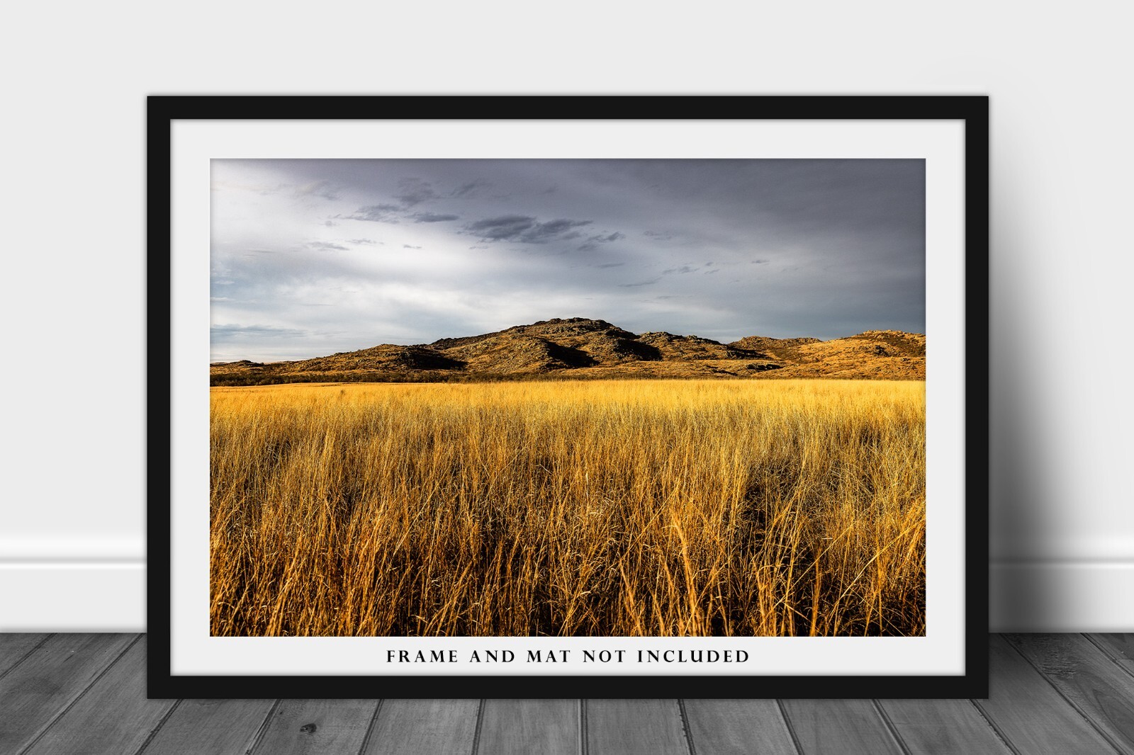 Wichita Mountains Photography Print: Oklahoma Wildlife Refuge Landscape Photo