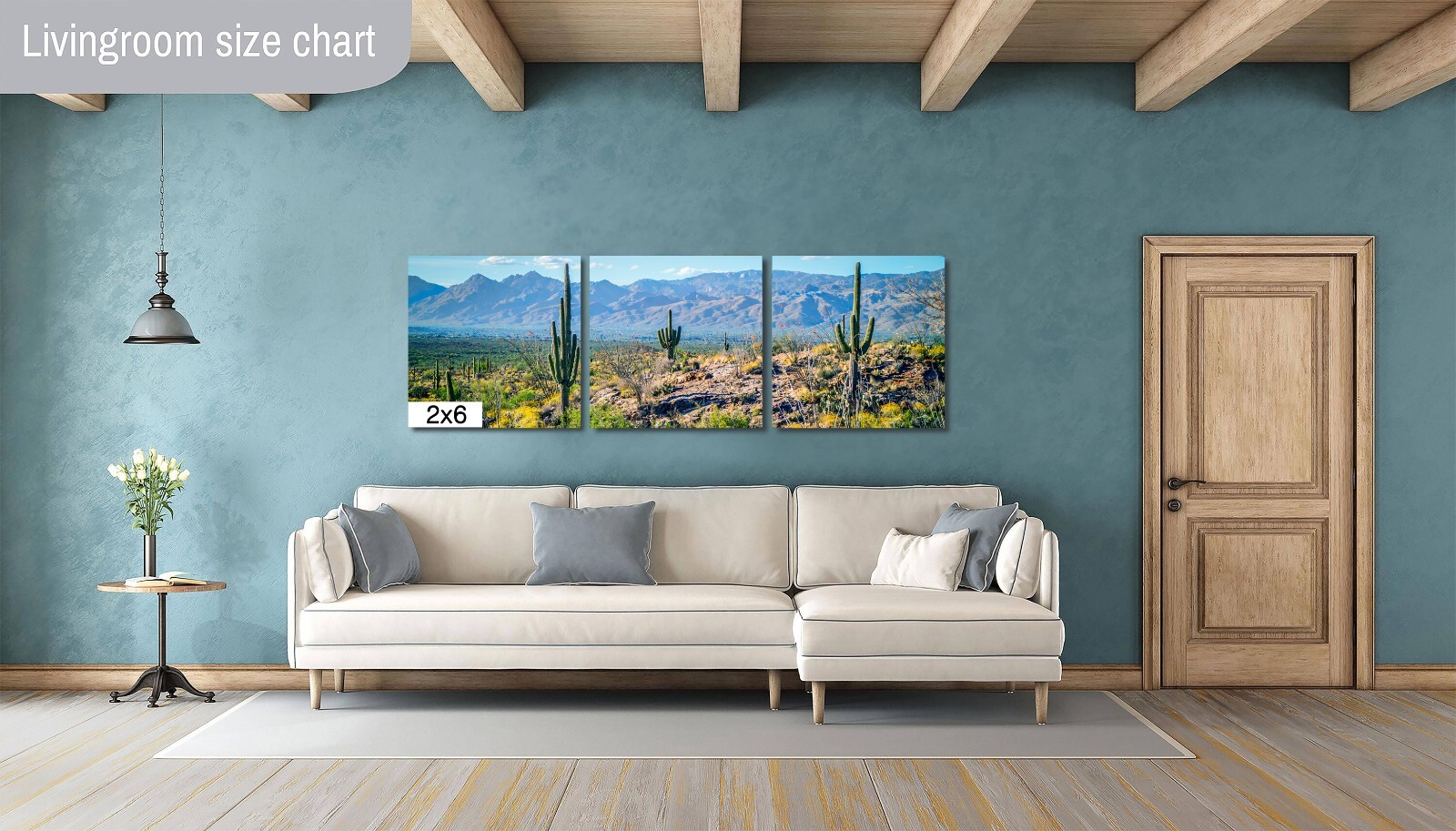 Desert Tapestry: Saguaro National Park East Arizona Cactus Desert Wall Art