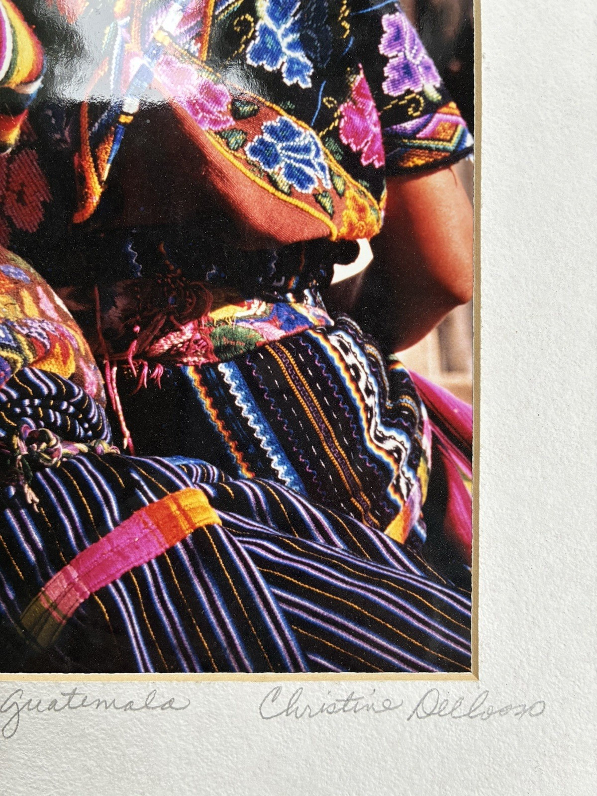 Christine Dellosso Art Photography Guatemala Travel Mujer y Nina 12 x 16 Matted