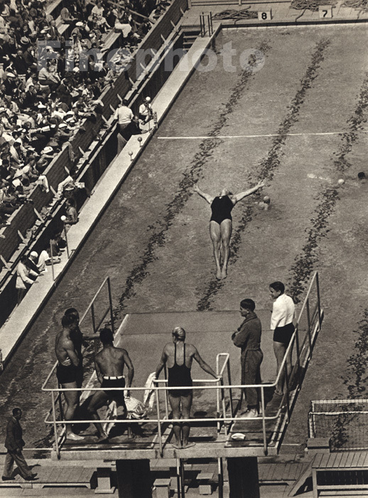 1936 Vintage Berlin OLYMPICS Diving Male Germany Dr PAUL WOLFF Photo Gravure