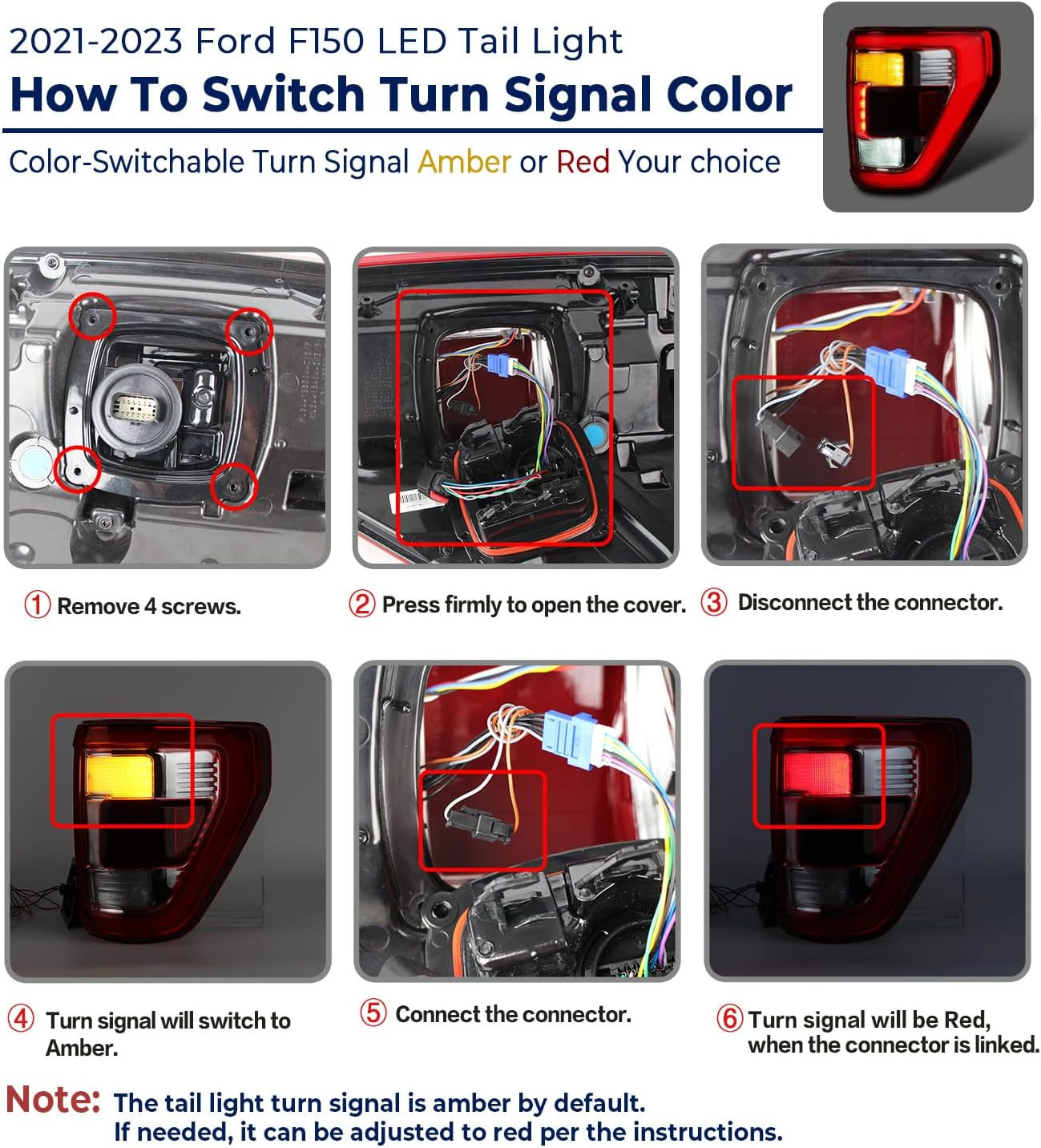 LED Tail Light Compatible with 2021 2022 2023 Ford F150 King Ranch Lariat Limite