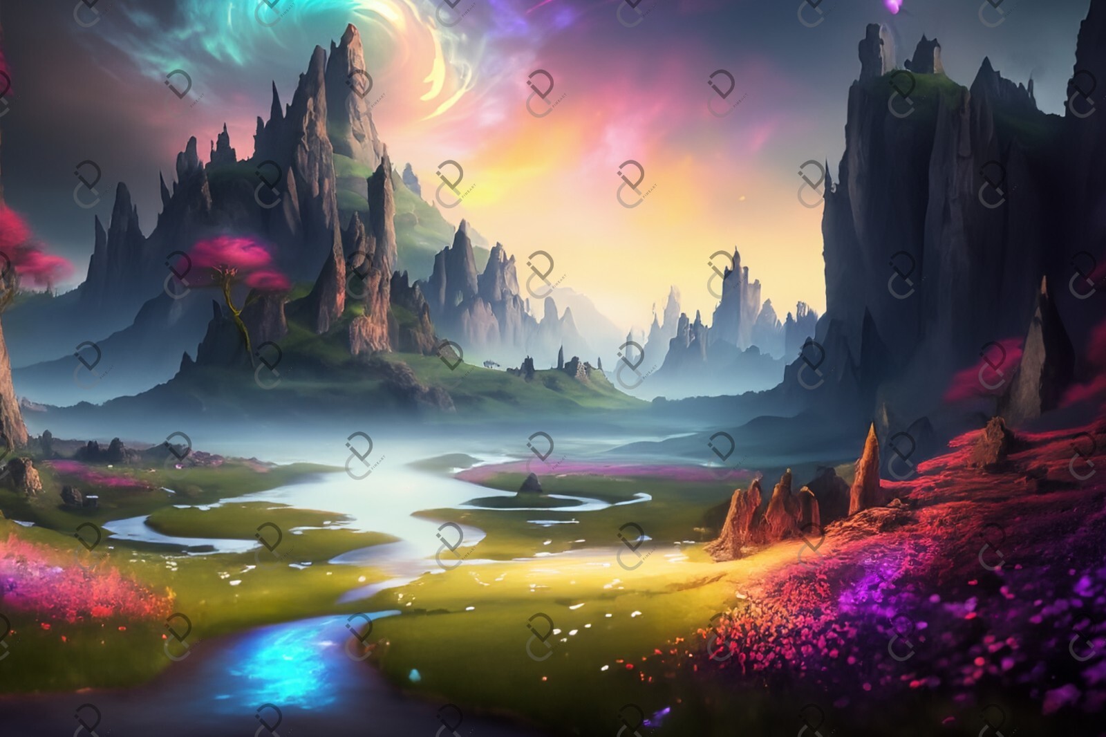 digital image picture photo wallpaper background Desktop Fairy landscapes AI Art