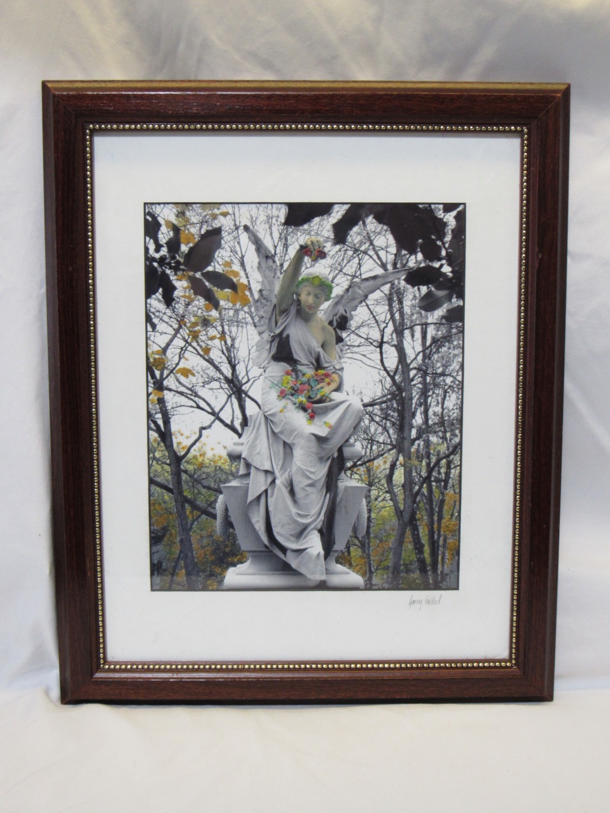 “Angel With Rosebuds” Original Hand-Colored Photography by Garry Seidel