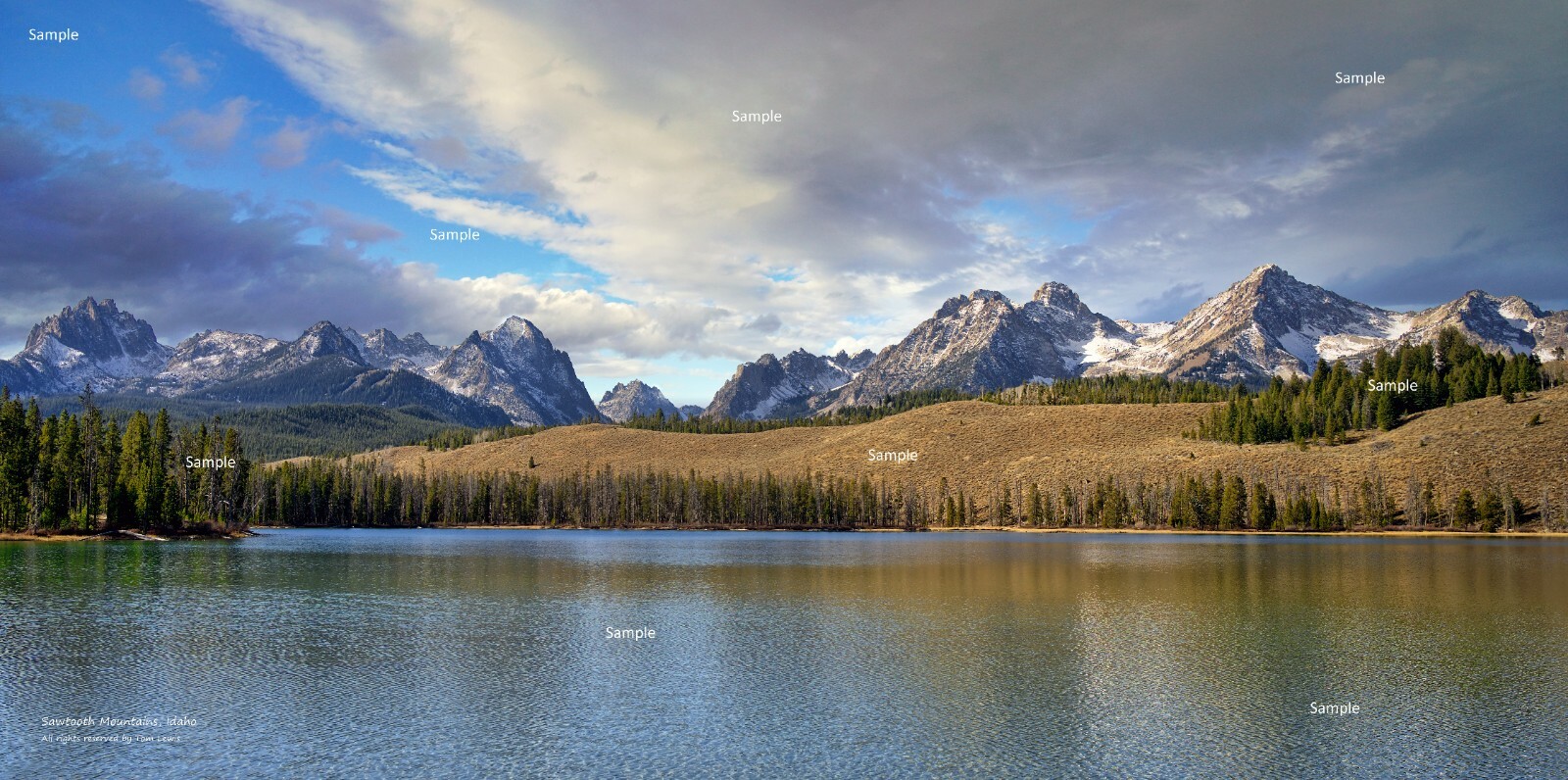 Sawtooth Mountains Stanley Idaho #1 Landscape Photo Poster Print SM02