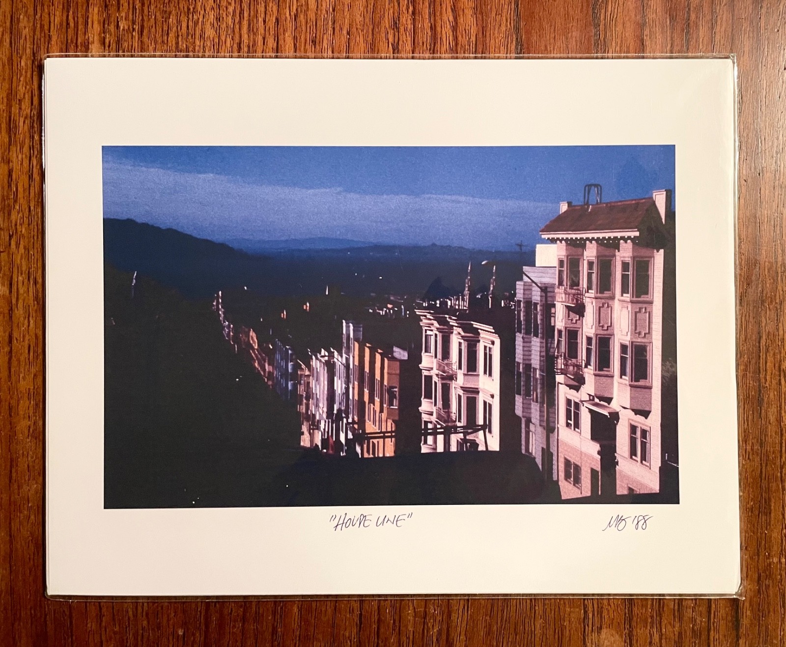 Original photographic print “House Line” by Michael Blumenstock