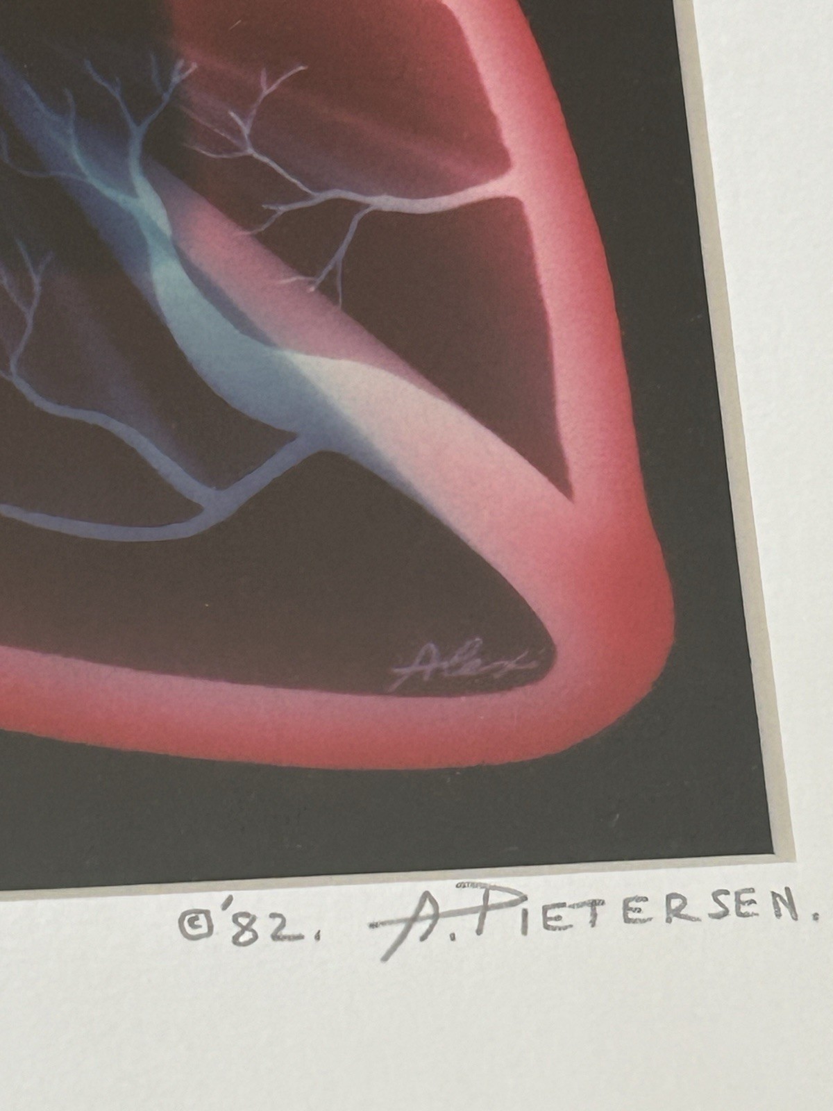 Abstract Photo Litho Matted & Framed ’82 Limit Edition 114/150 Alex Pietersen.