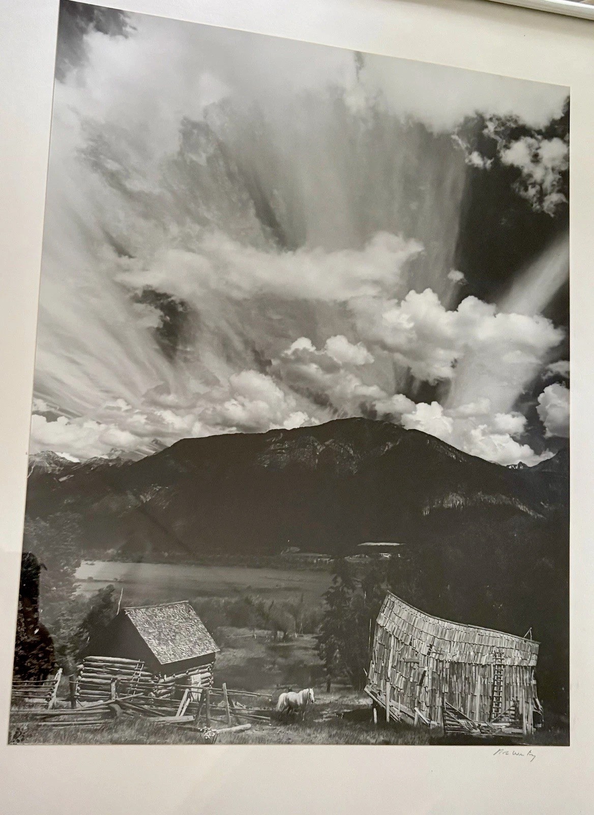 Robert “Bob” Werling -Thunderstorm, Canada -Signed 18 X 14” Photograph 1976