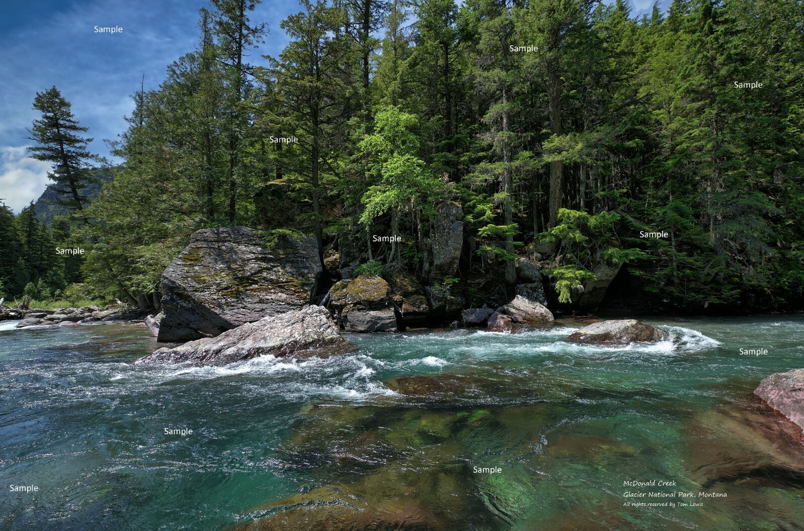 Glacier National Park Montana #3 McDonald Creek Photo Poster Print GP10