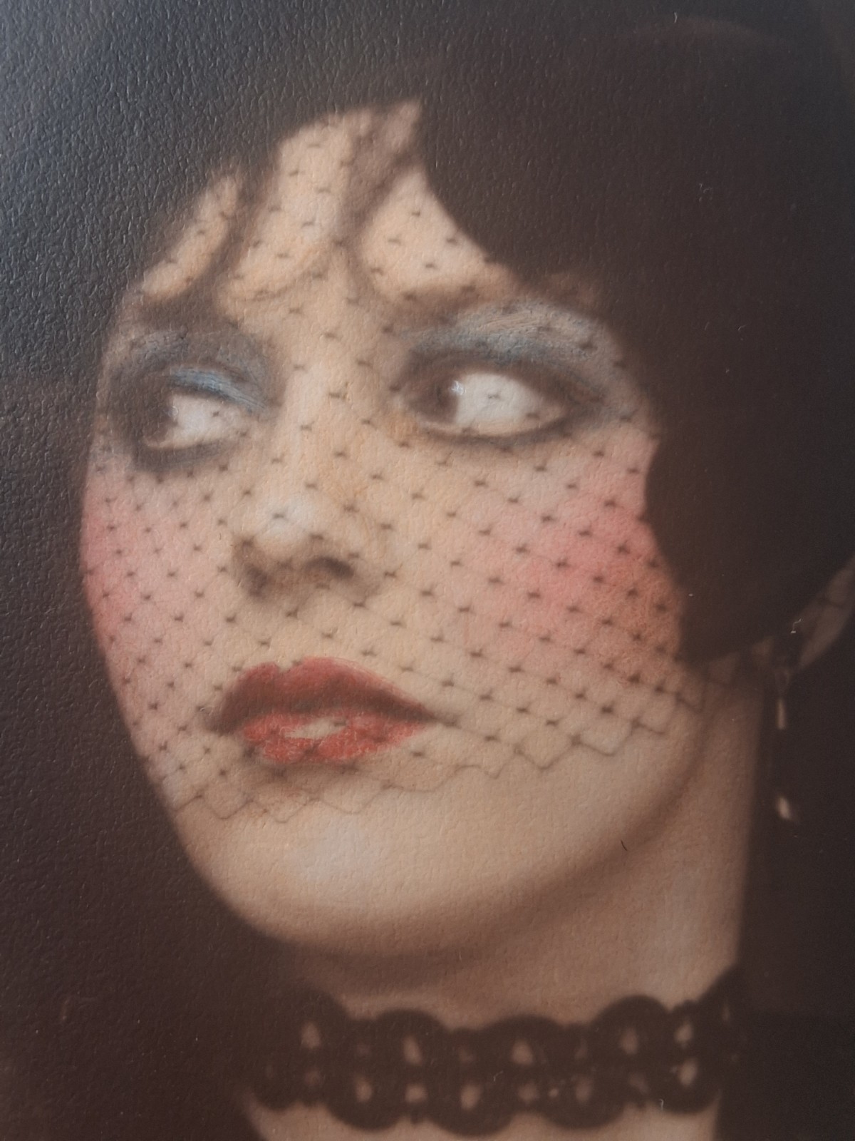 Black Widows Photograph Gary Johnson Signed Oddity Flapper Women Hand Colored