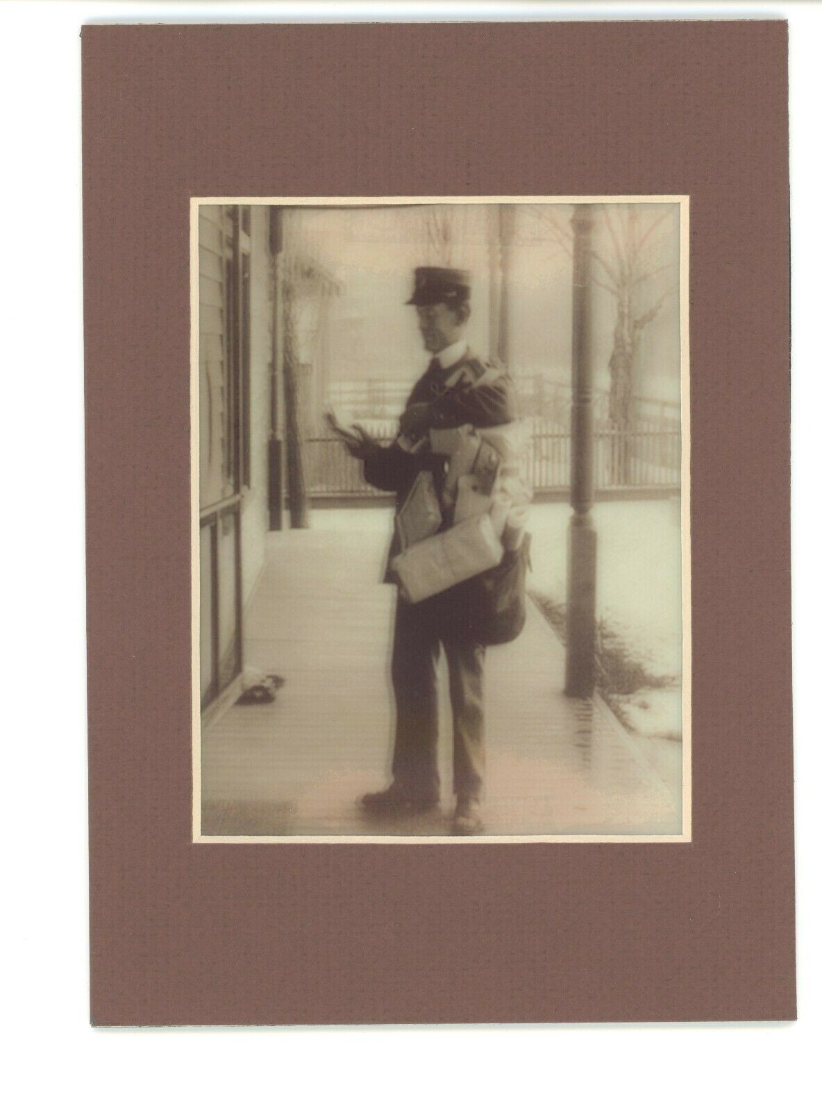 The Postman Circa 1901 Stereoview 3-d Photo Reprint Stereographic Arts Canada