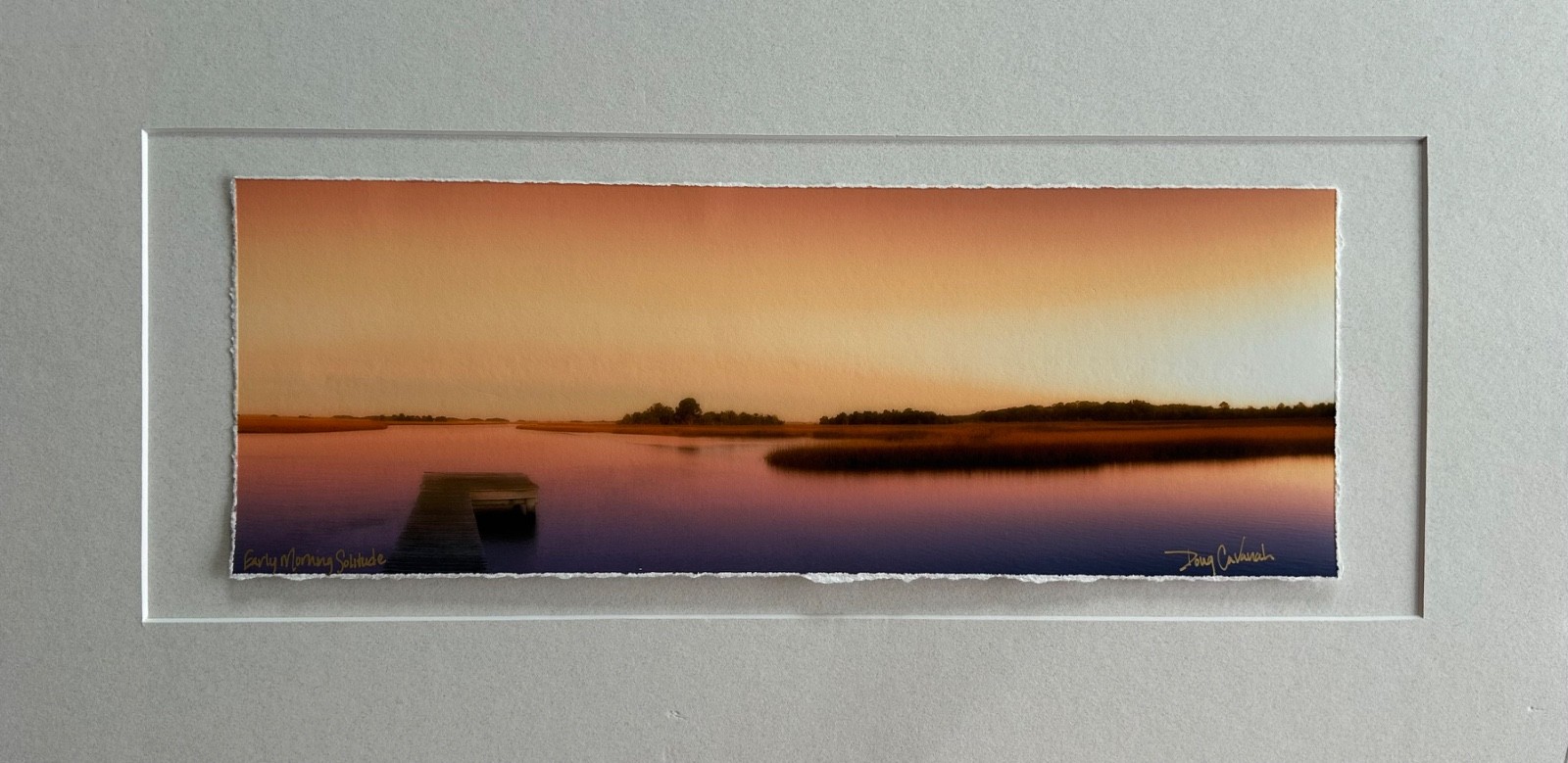 Doug Cavanah original signed matted panoramic picture “Early Morning Solitude”