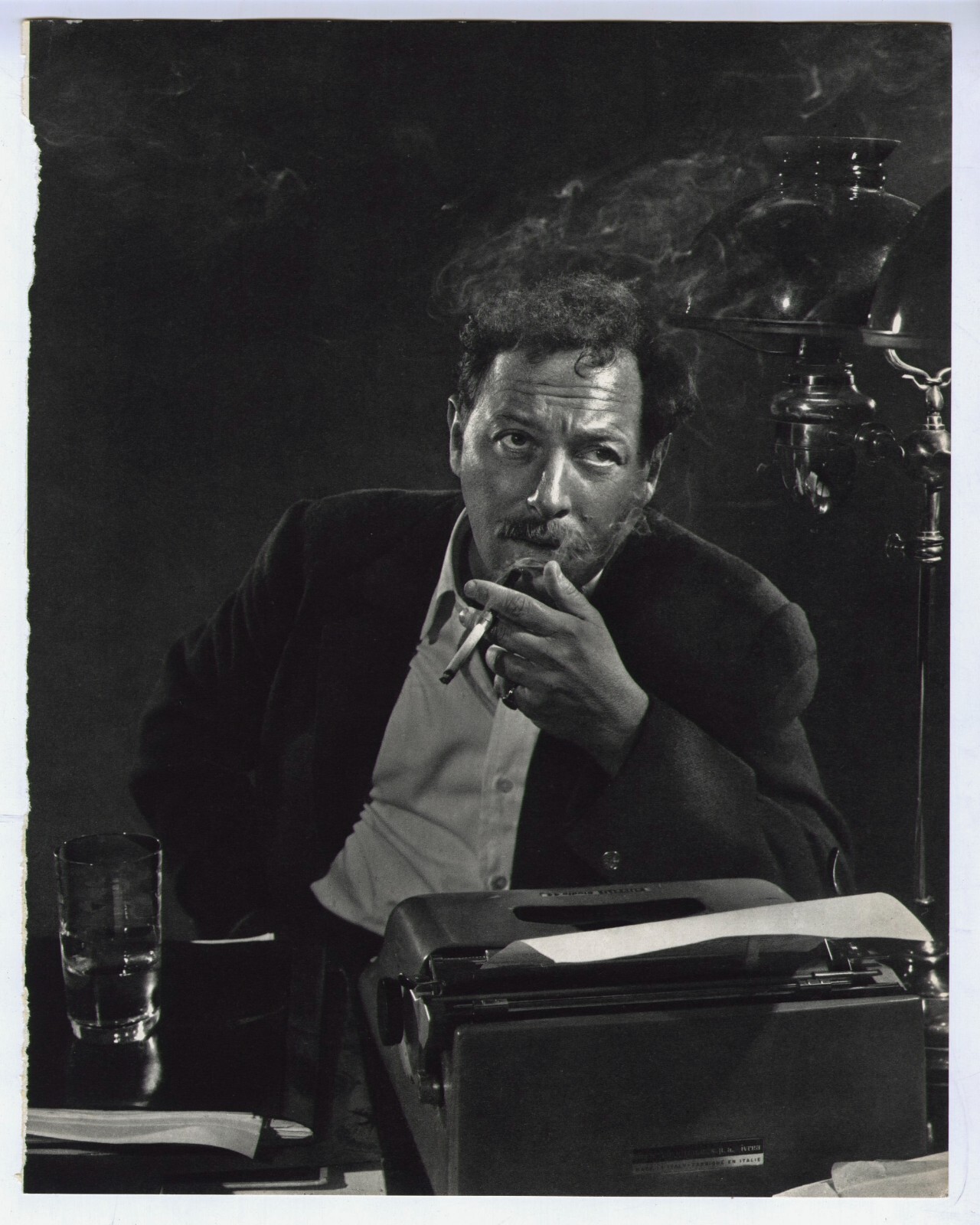 1956 Portrait Playwright Tennessee Williams Yousuf Karsh Photogravure 1977