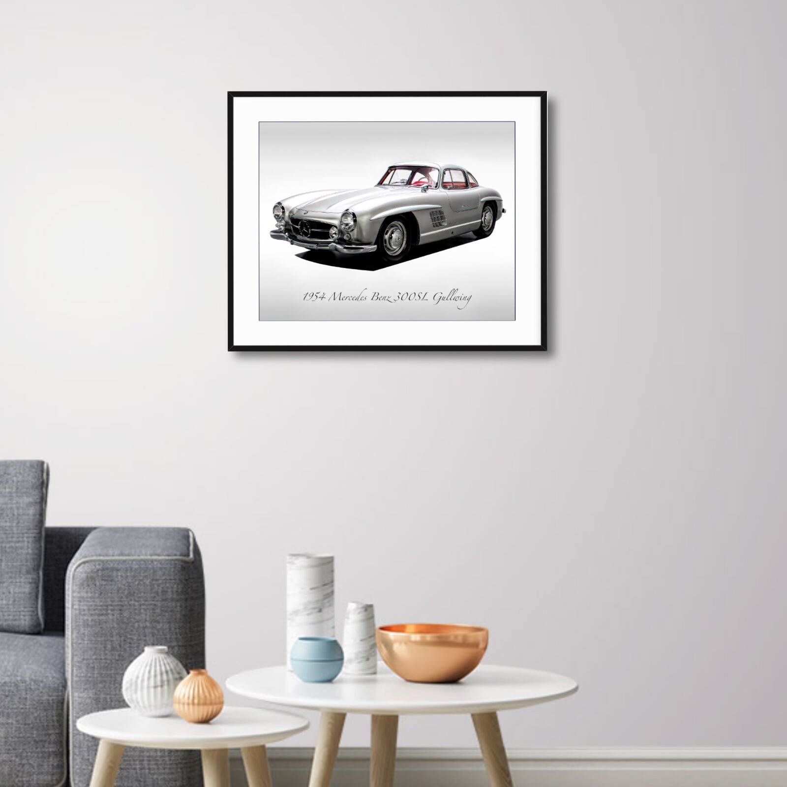 Classic Cars – 1954 Mercedes Benz 300 SL Gullwing – Print