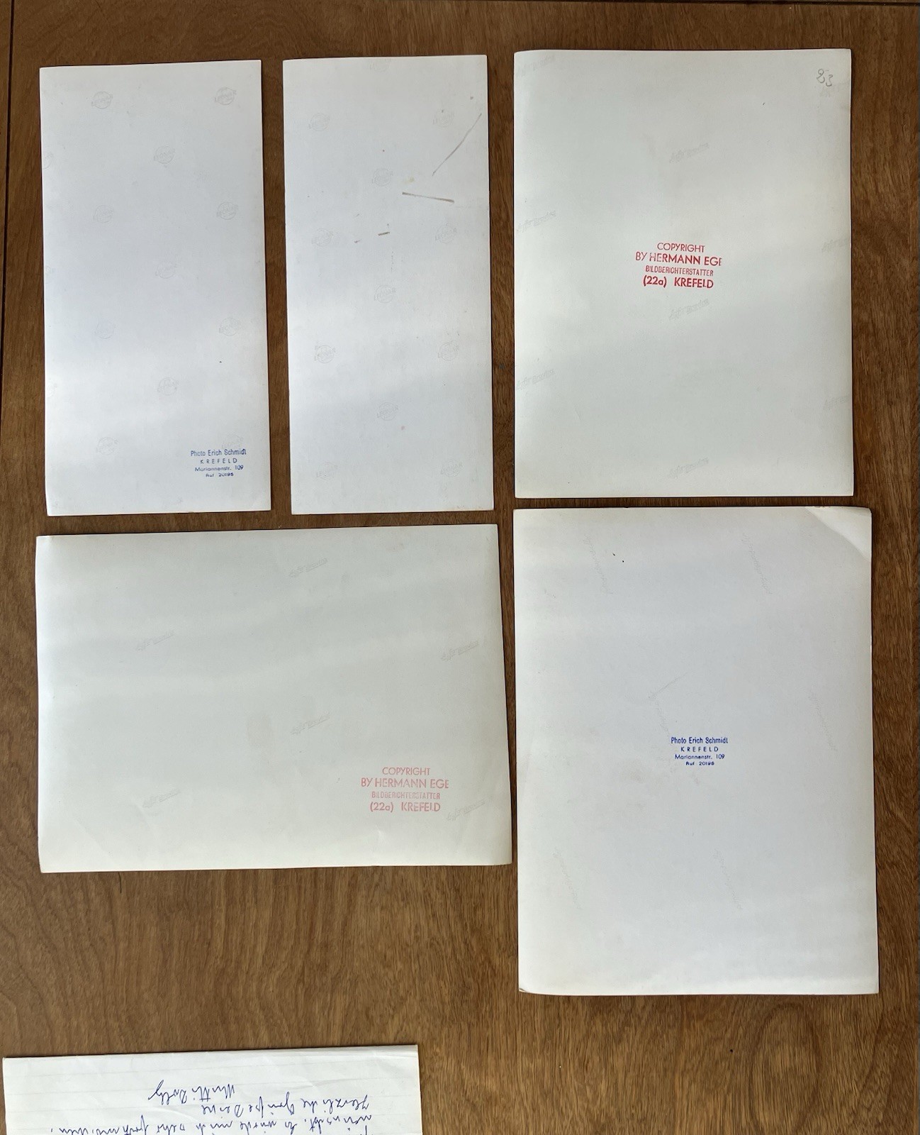 5 MCM Vintage Sculpture art B&W photos German Krefeld Erich Schmidt Hermann Ege