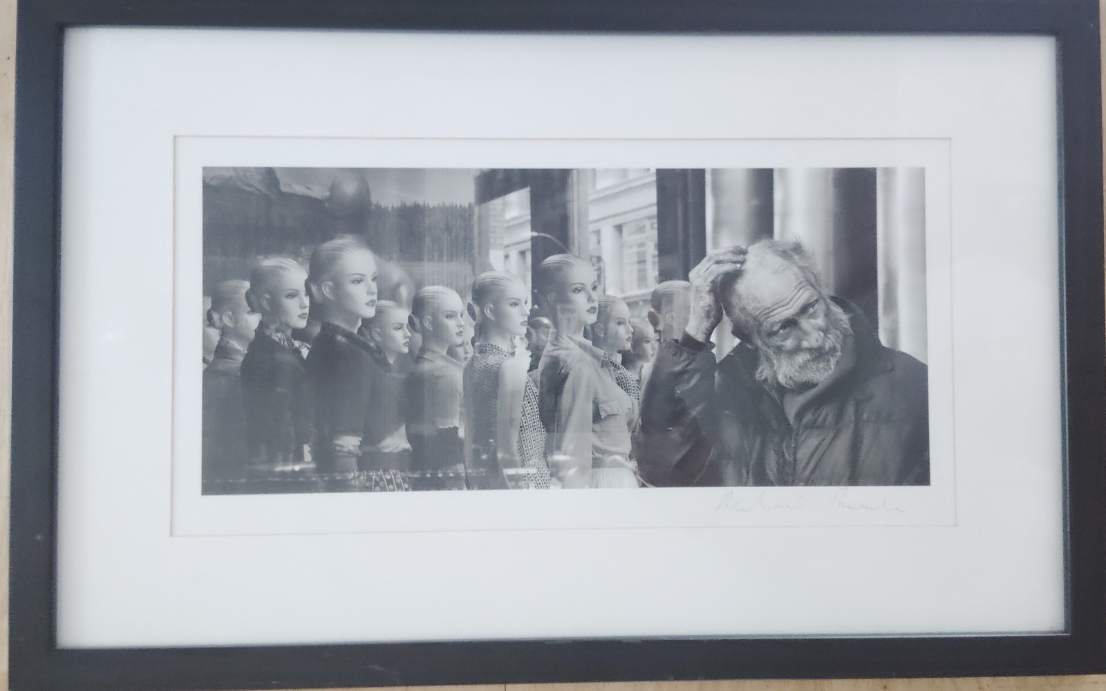 Val Proudkii/Signed Photograph/Homeless Man/Street Photography/Art/Framed/14×22