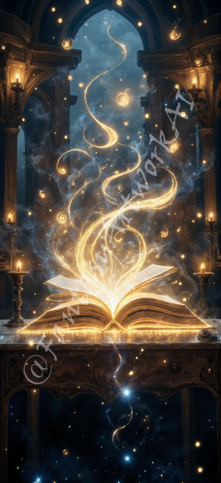 Magic Spell Book – Digital Image Picture Phone Background AI Art, 10 images #11