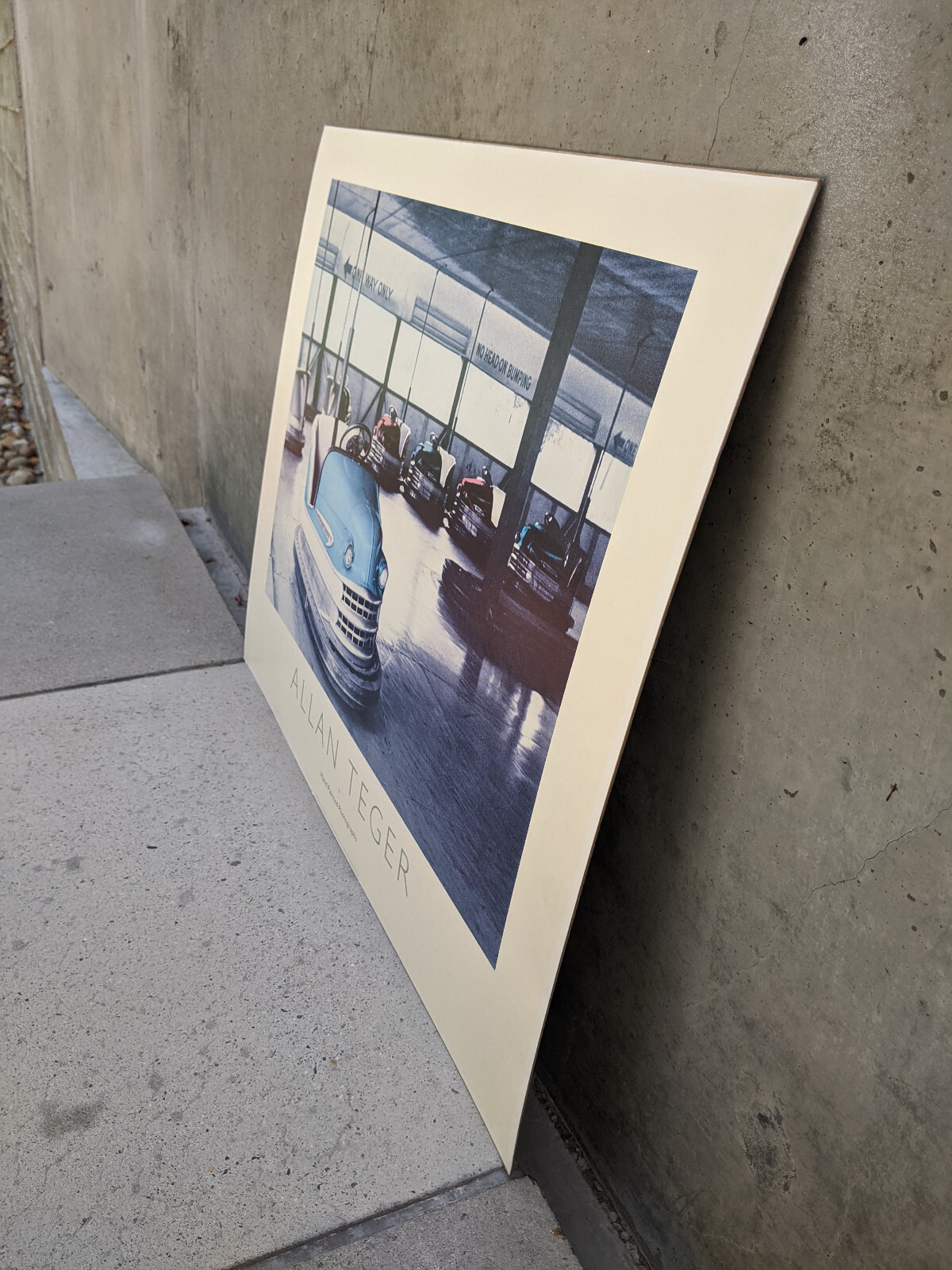 Allan I Teger ’88 Original “Lusse Skooter Bumper Car” HAND PAINTED PHOTOGRAPH