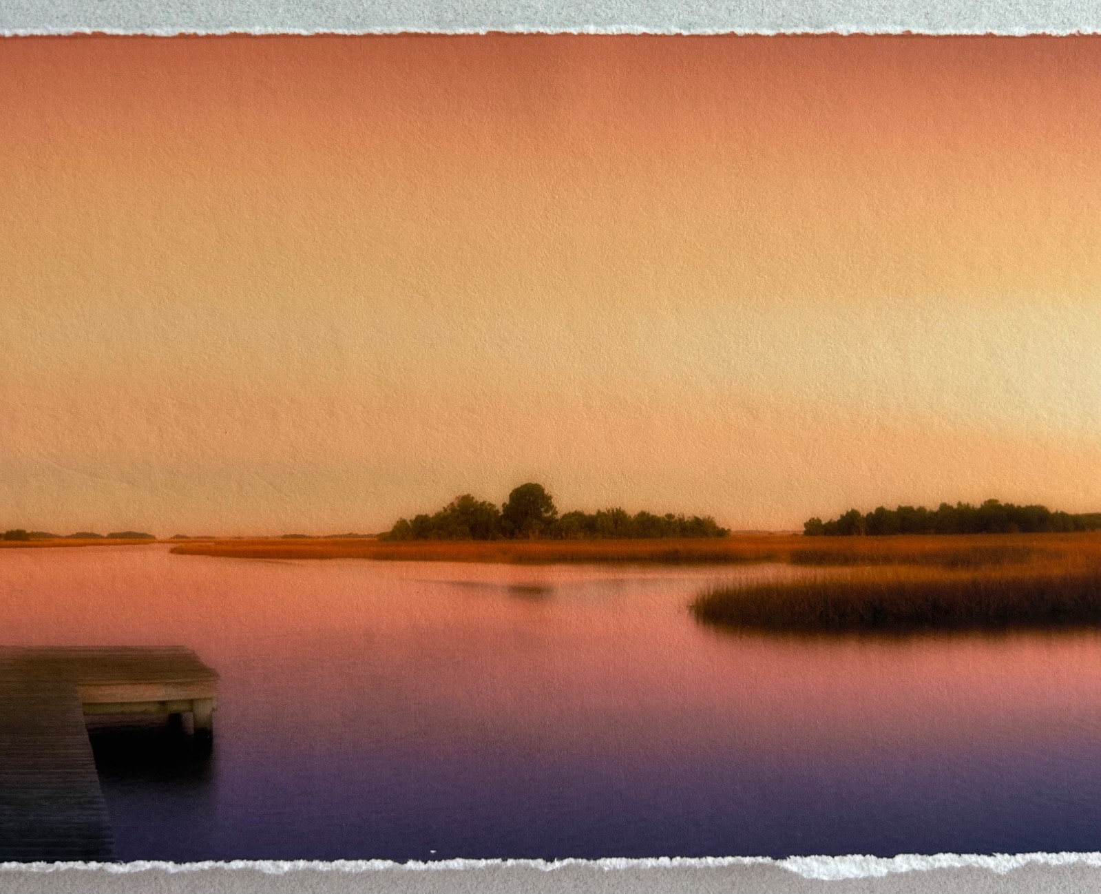 Doug Cavanah original signed matted panoramic picture “Early Morning Solitude”
