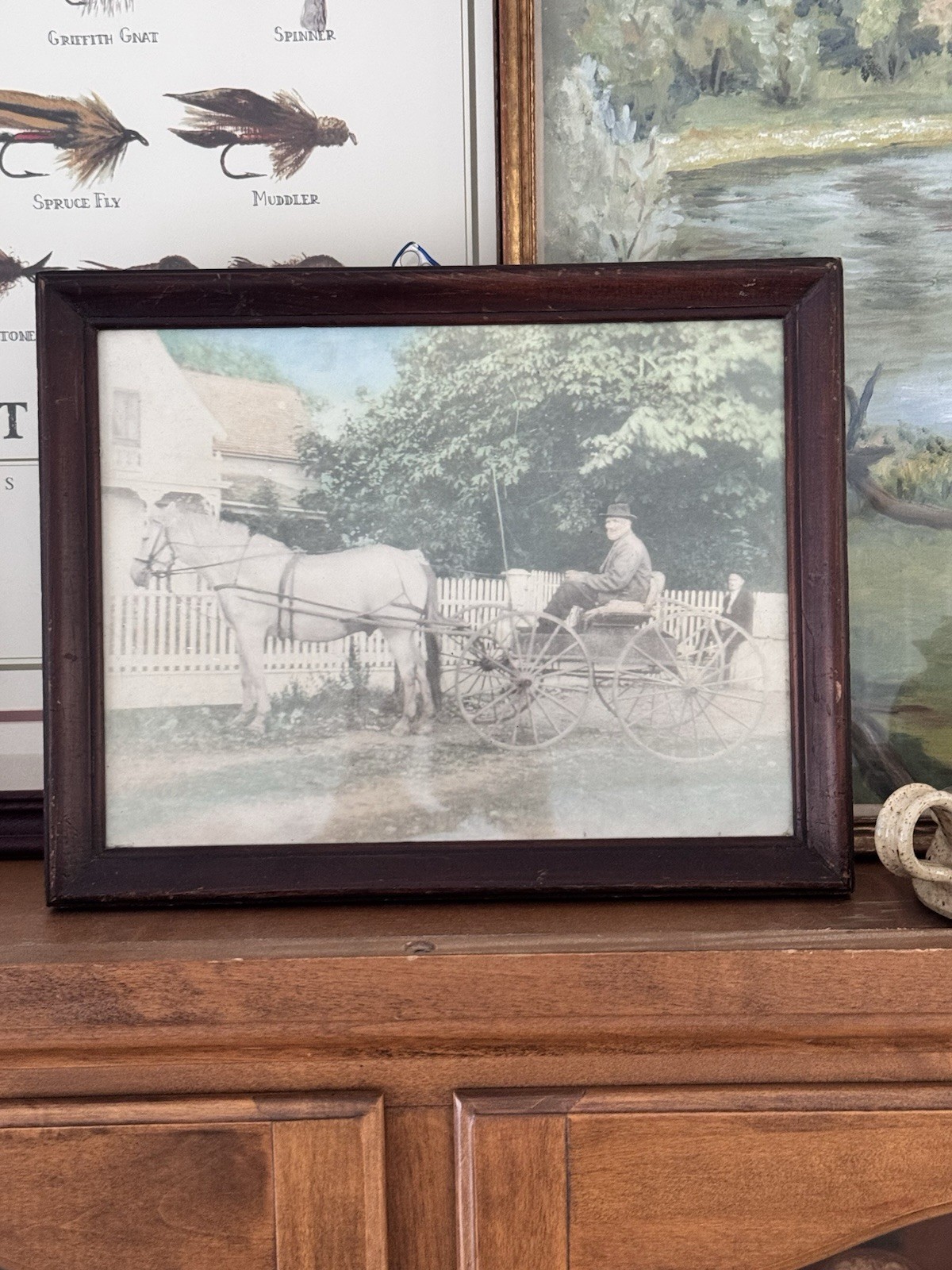 Antique 1903 Photo of John Milton Holloway at Holloway Farms in Harrisburg, OR