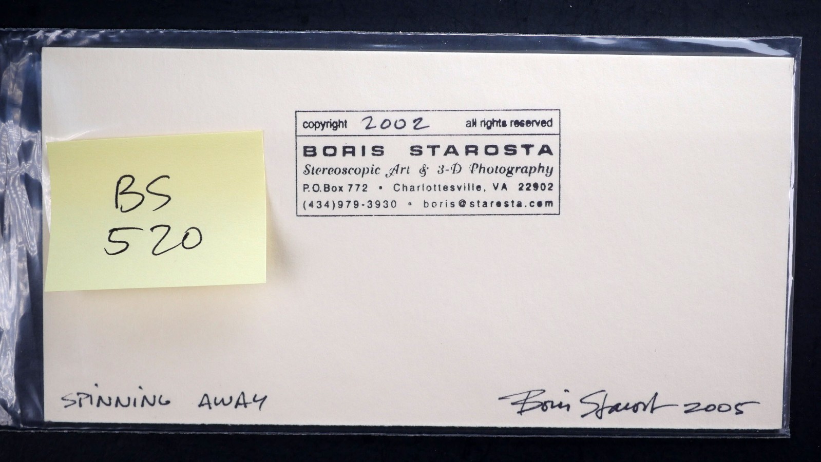 Boris Starosta 3D Stereoview – Spinning Away – children playing 2005 #520