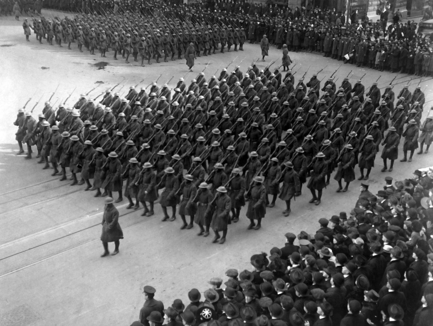 WWI Col Haywards Hell Fighters 369th Infantry African American Enhanced Photo