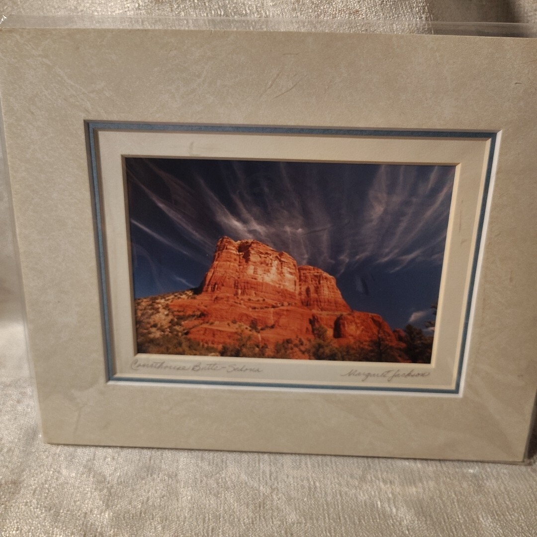 Courthouse Butte Sedona Arizona Matted Original Photo-Margaret L. Jackson signed
