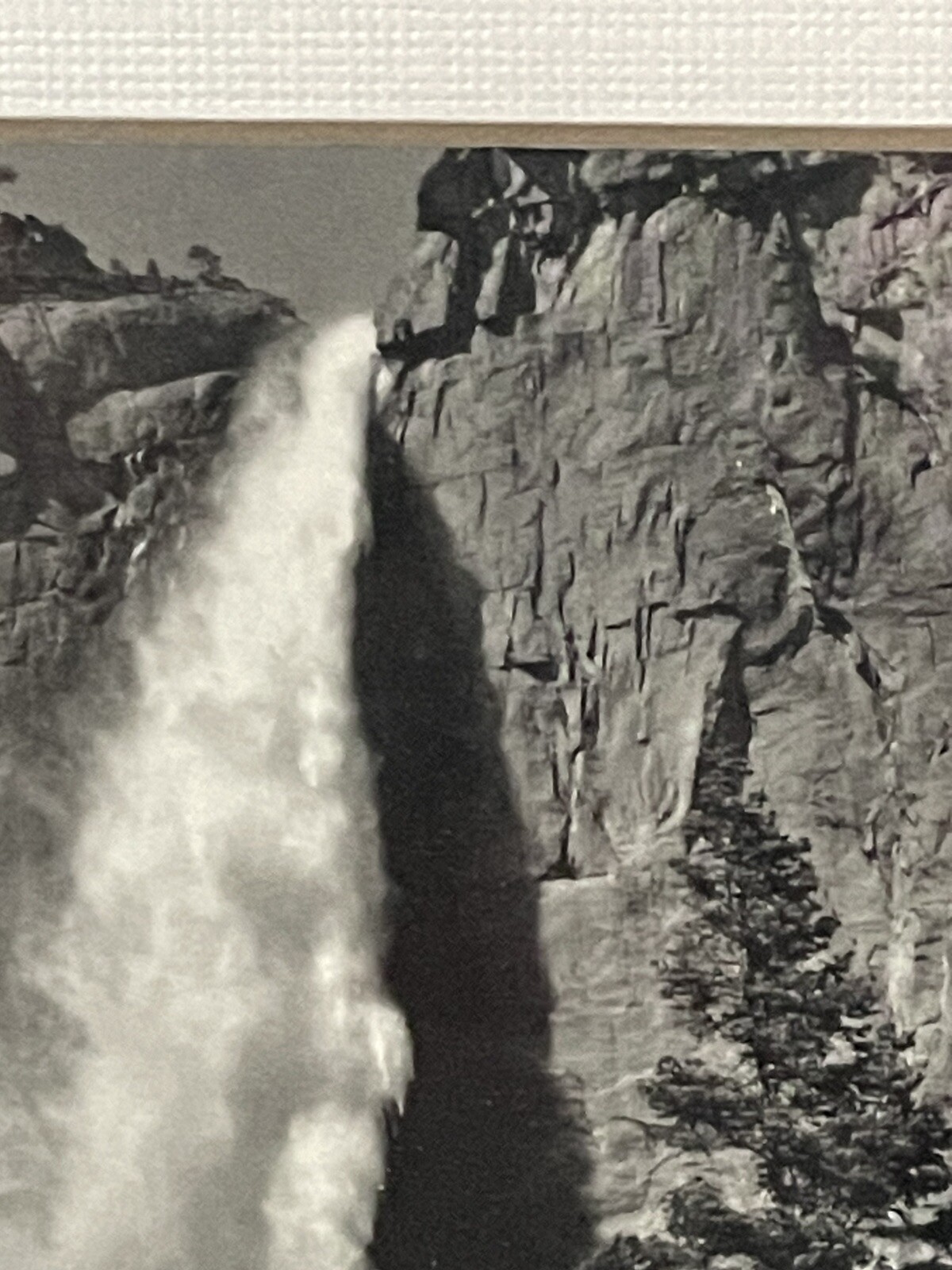 Waterfall LANDSCAPE BLACK AND WHITE PHOTOGRAPHY BY ANSEL ADAMS 10” Tall