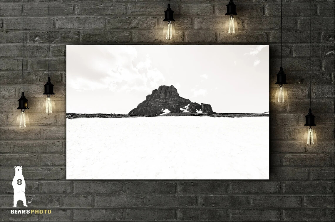Clements Mountain – Glacier National Park, Montana – Minimalist Landscape Prints
