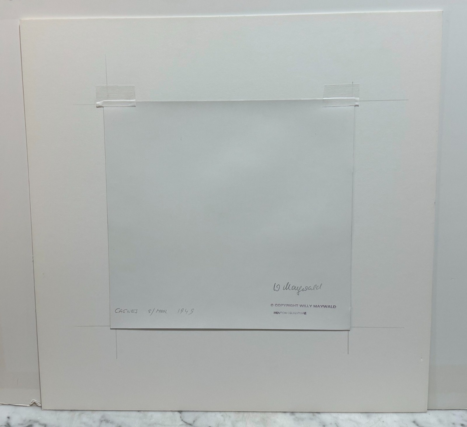 GERMAN PHOTOGRAPHER WILLY MAYWALD – SIGNED, TITLED & DATED GELATIN SILVER PRINT