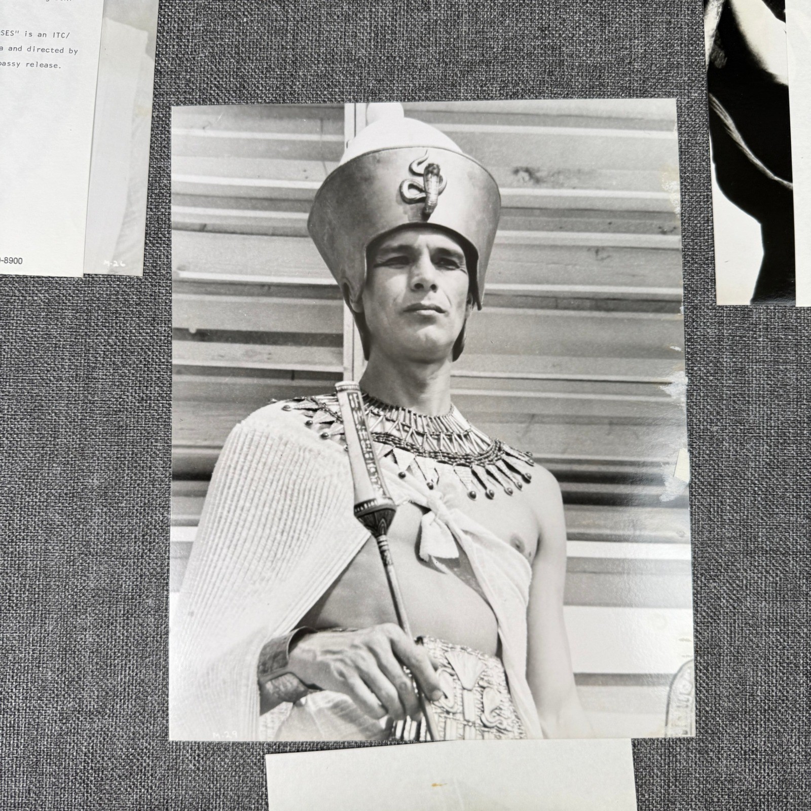 Moses The Lawgiver vintage b&w Movie Stills Lot of 6 , starring Burt Lancaster