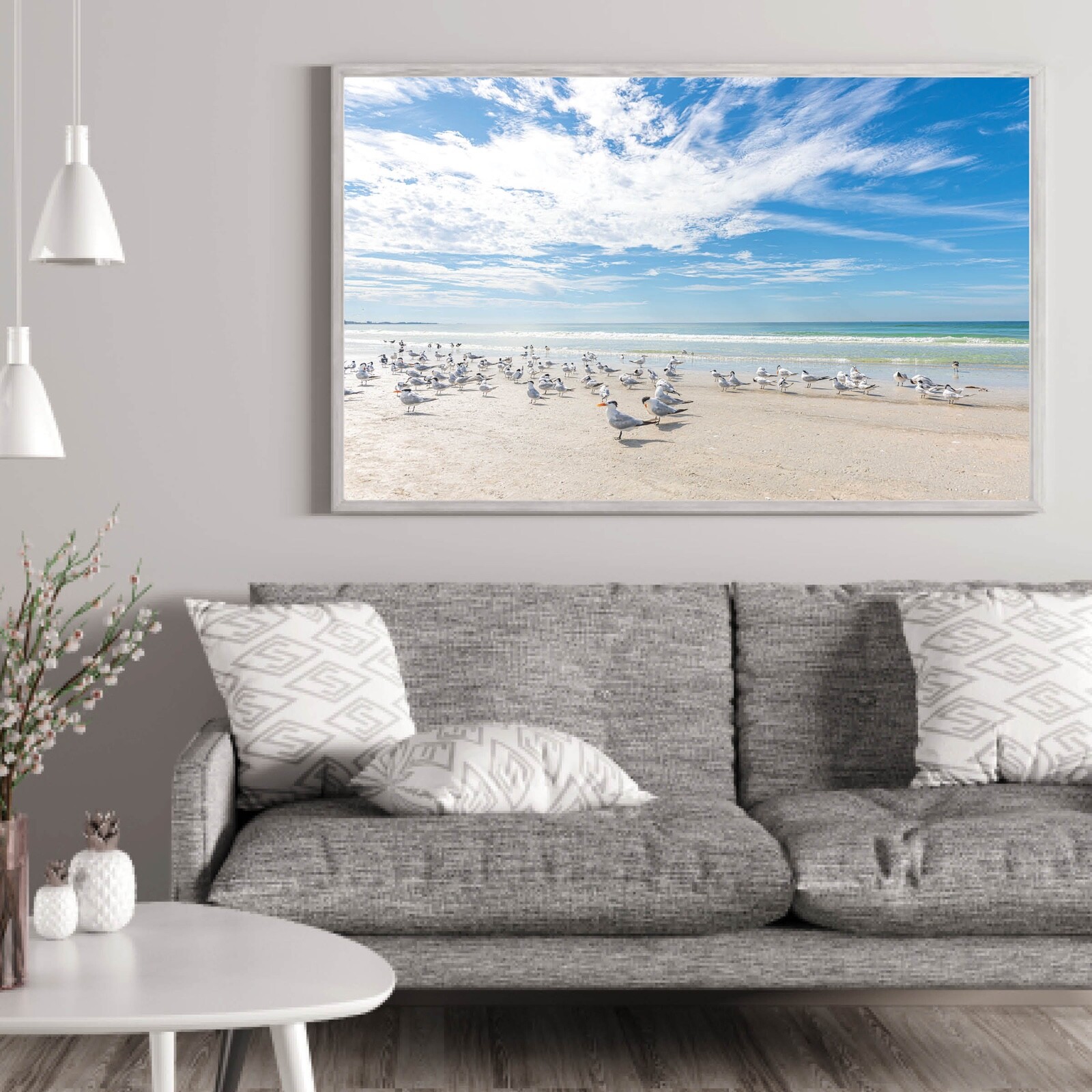 Birds on the Beach Photo, Siesta Key Photography Wall Art Beach House, Wildlife