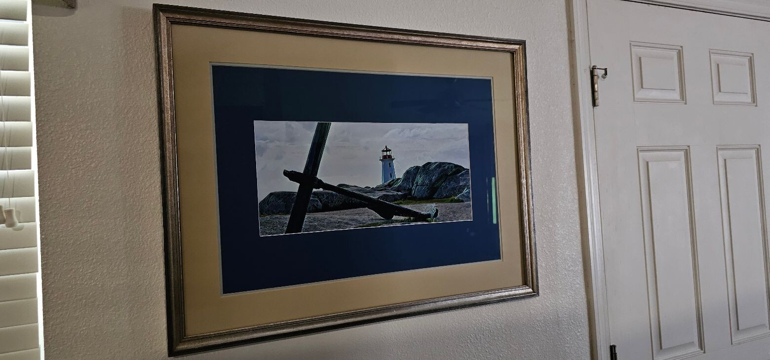 Framed and Matted High Quality Photograph of Peggy’s Cove, Nova Scotia