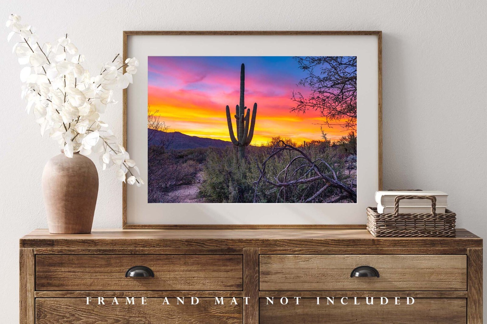 Southwest Photography Print – Picture of Saguaro Cactus in Arizona Desert