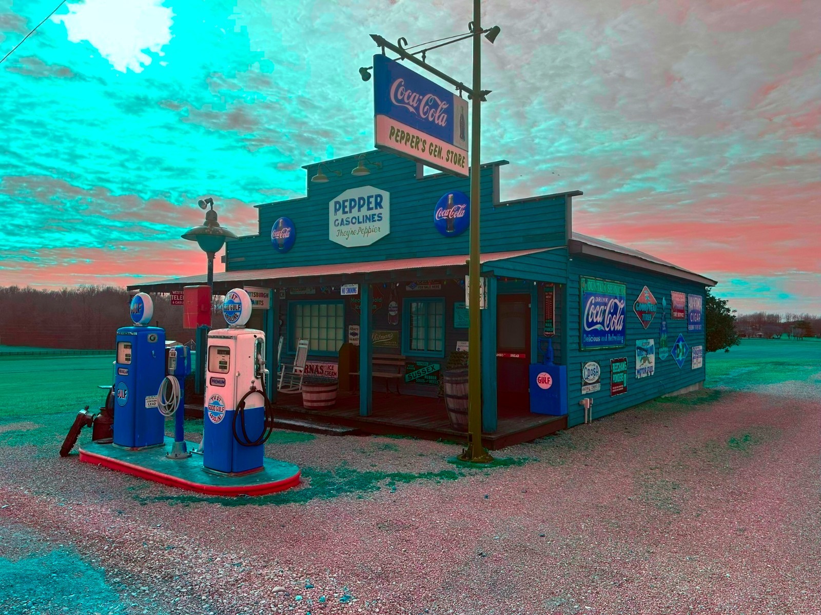 Country Store, Tennessee, Original Landscape Infrared Photo