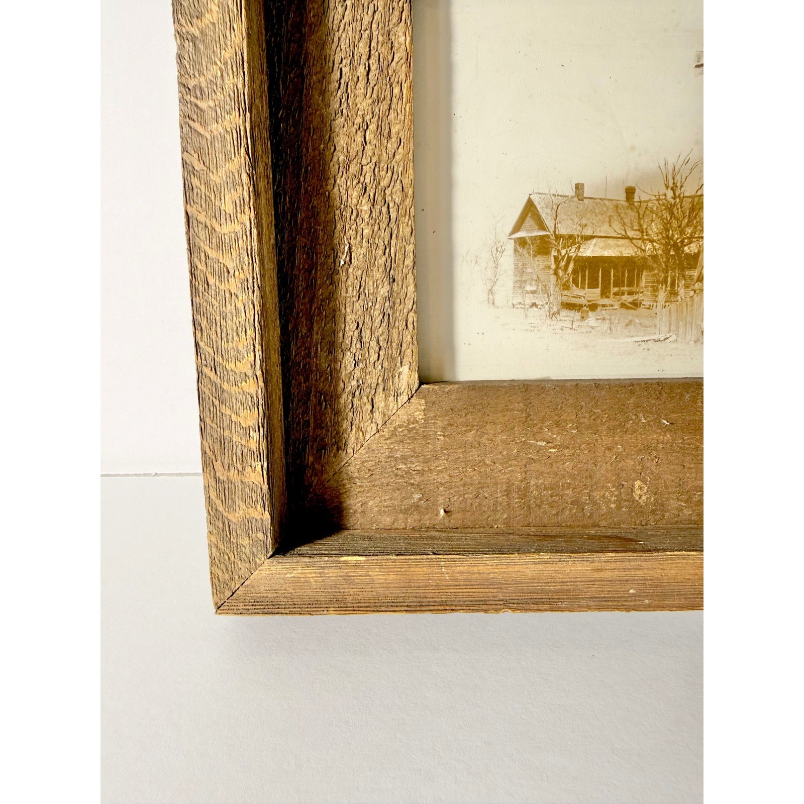 Rustic Farmhouse Windmill House Framed Wall Art Vintage Country Decor