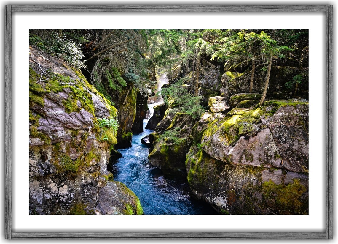 Avalanche Gorge – Glacier National Park, Montana Nature Photography Prints