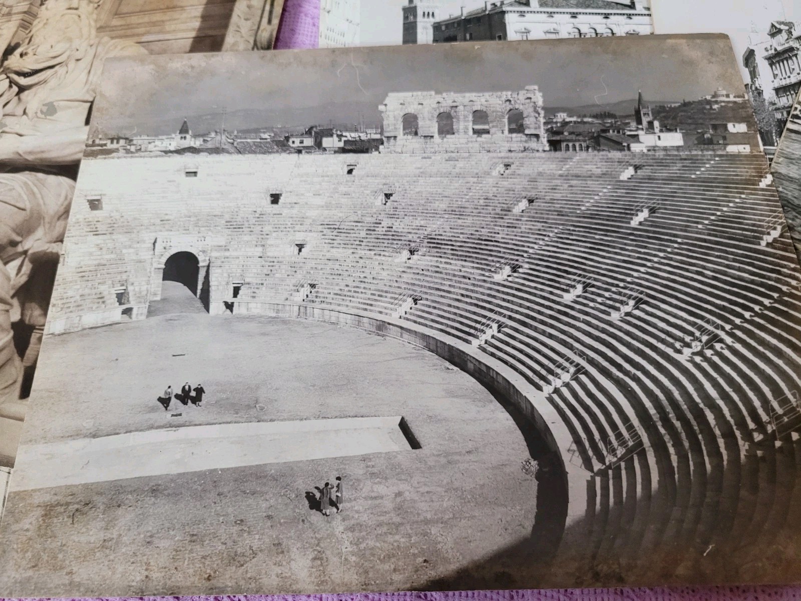 Lot Of 12 Vintage Black And White Photographs Venice Rome Florence Italy 9×7.5