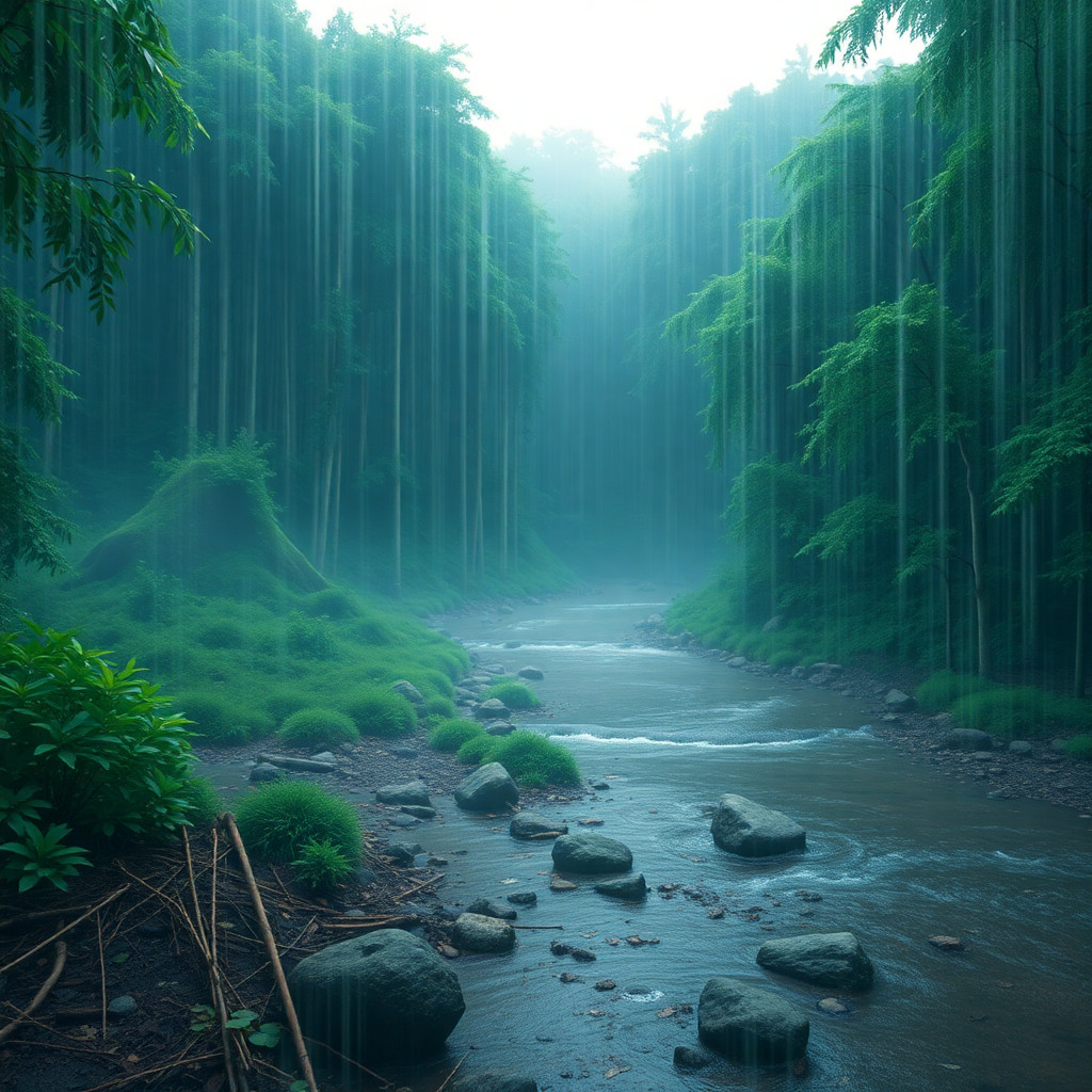 5 Digital Image Picture Wallpaper Background Desktop AI Art Rain Forest