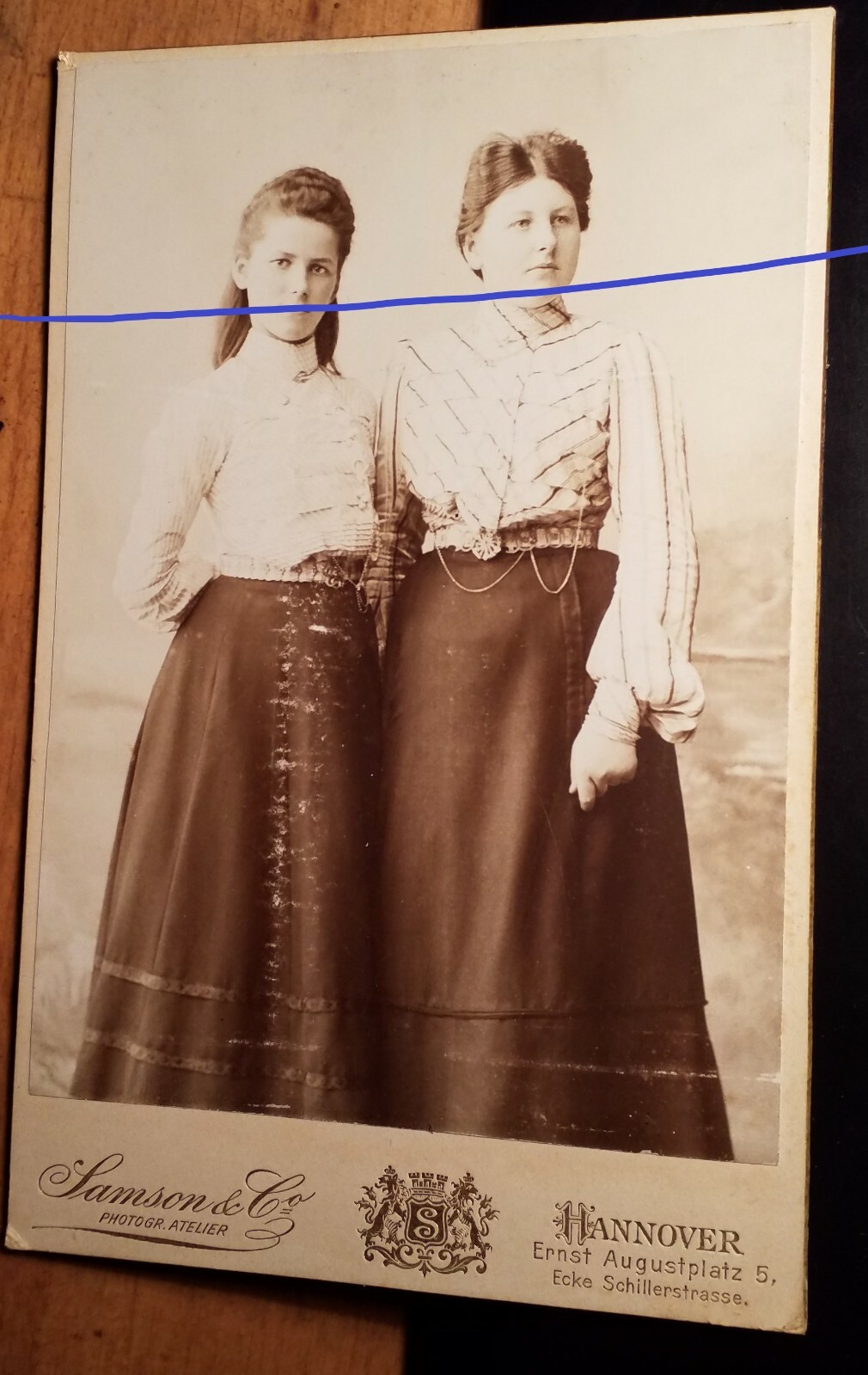Lina & Emma? Marie ? Reverey ? 1903 Wilhelmshaven / KAB Samson & Co. Hanover