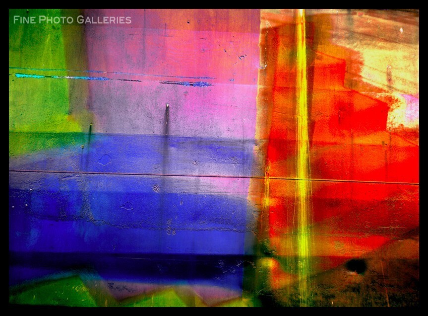 KELLY WILLIAM WRIGHT Signed Original 1991 Urban Abstract Photo Dry Mounted 12×16