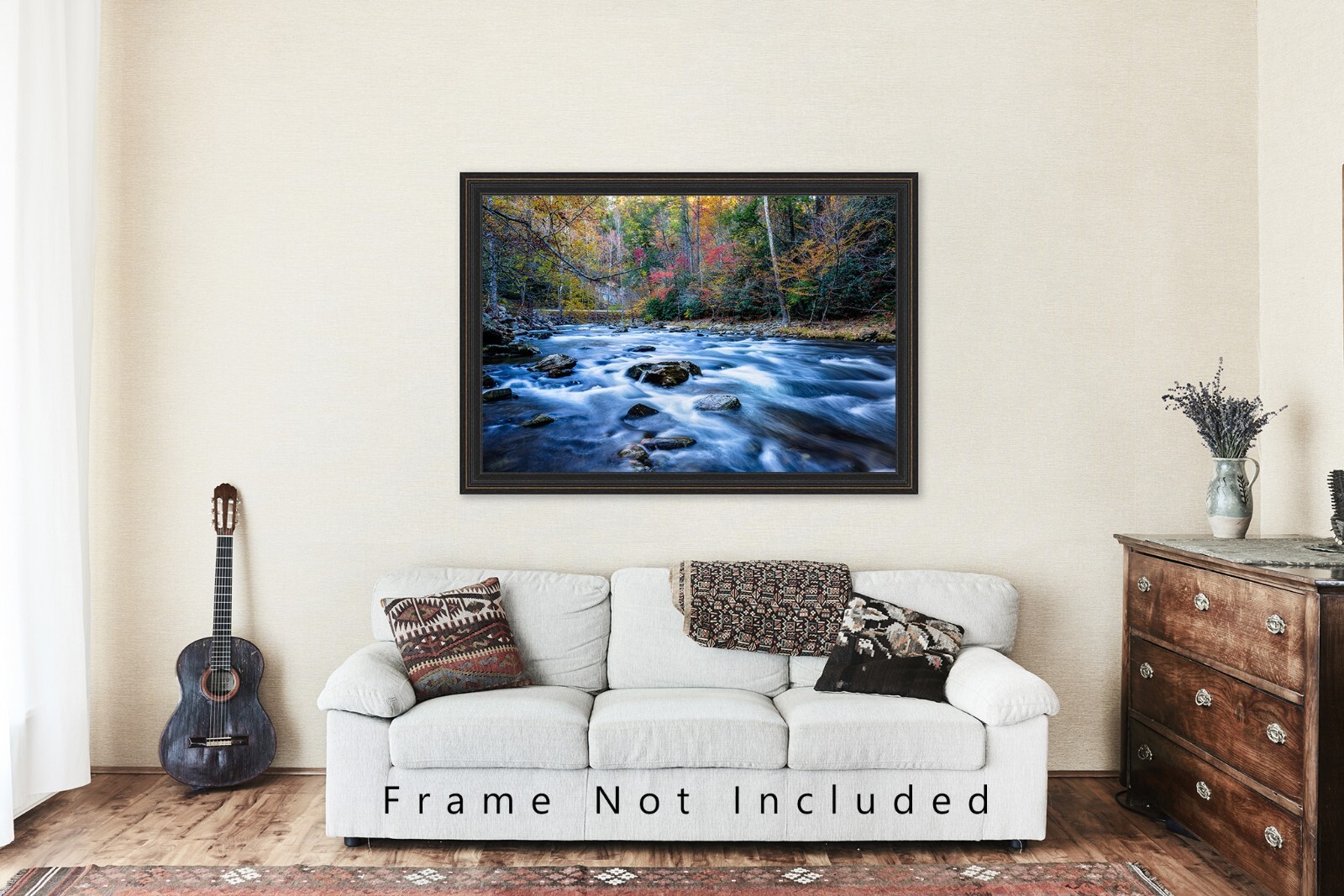 Great Smoky Mountains Photography Print – Laurel Creek on Fall Day in Tennessee