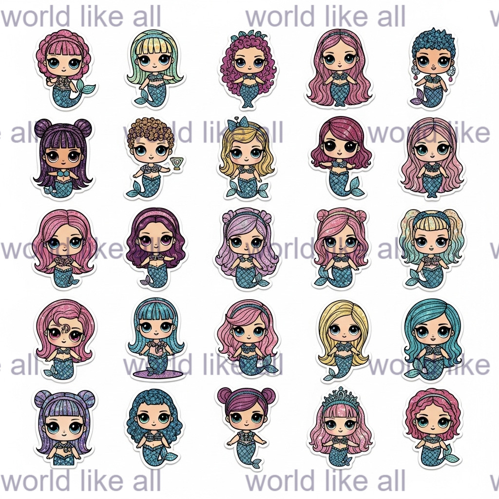 369x Cute Kids Stickers Bundle for kids | School & Copybook Digital Art 4K