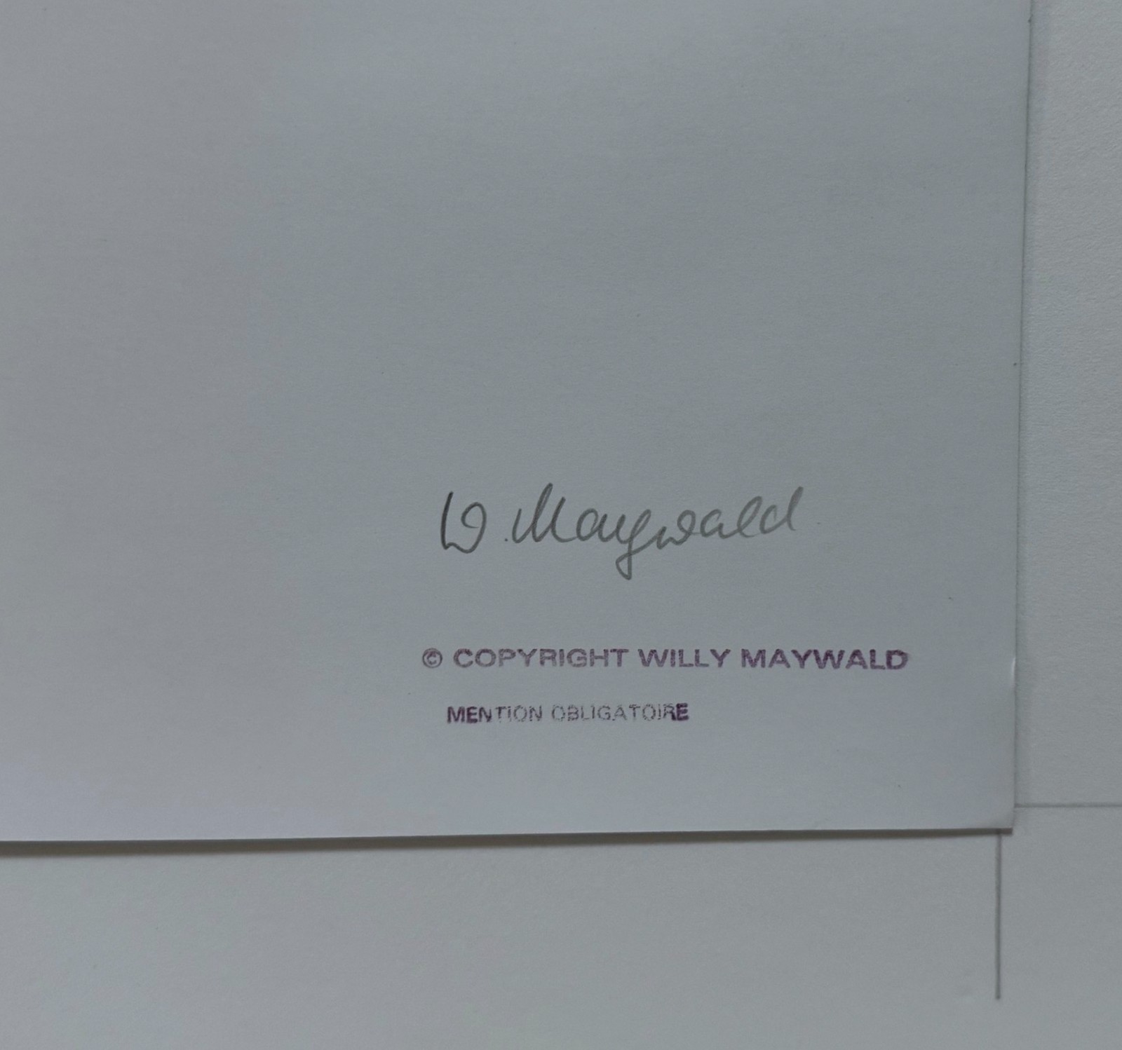 GERMAN PHOTOGRAPHER WILLY MAYWALD – SIGNED, TITLED & DATED GELATIN SILVER PRINT