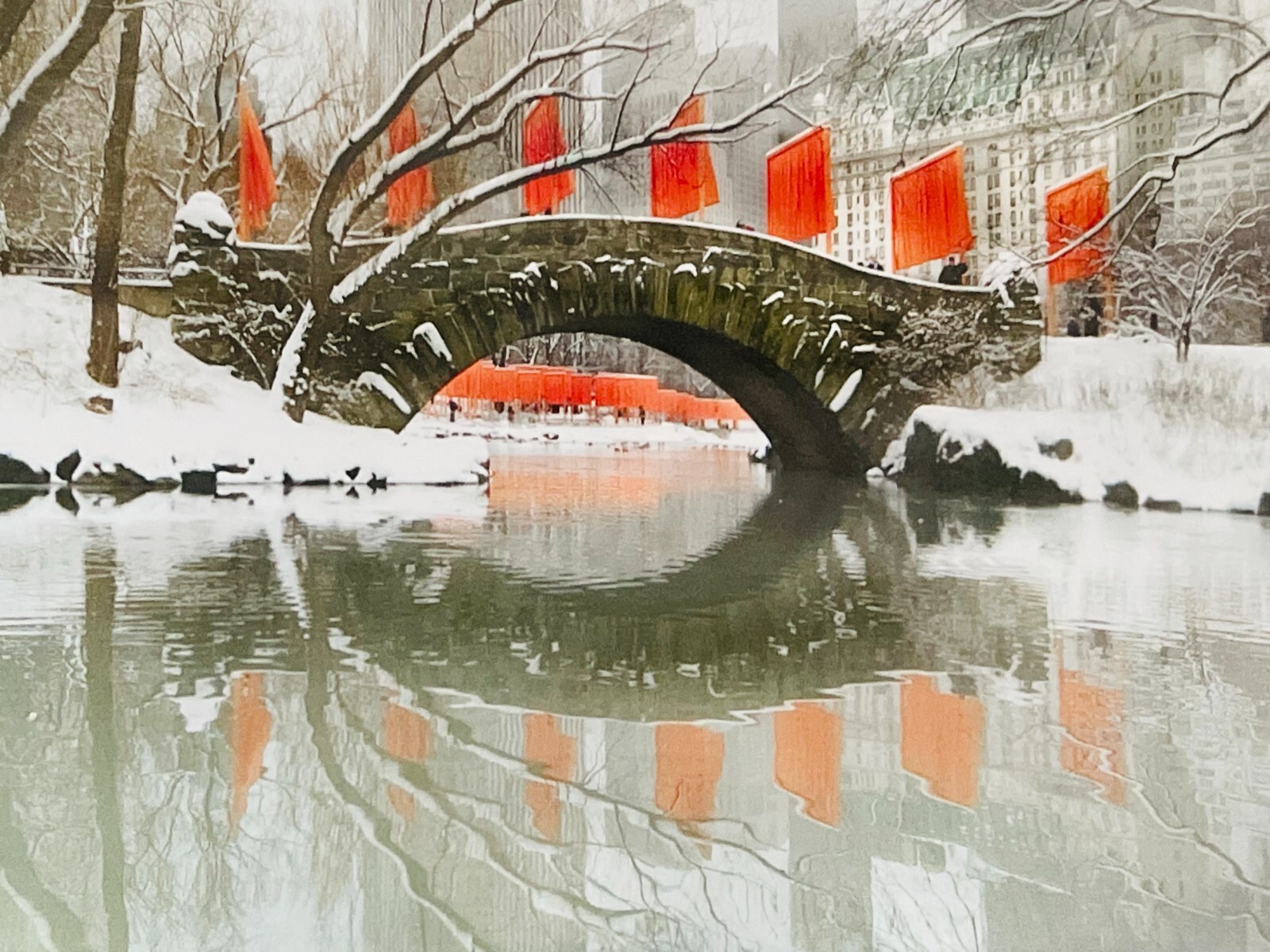 THE GATES Central Park New York City 2005 Signed Photograph- 8 x 10″