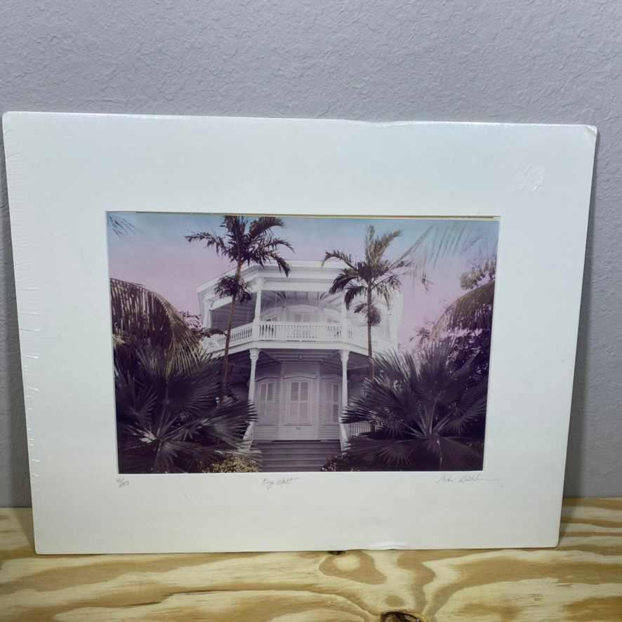 Niki Butcher Key West 1983 Photo Print Signed 41/250 Hand Colored 10×14″ FL Art