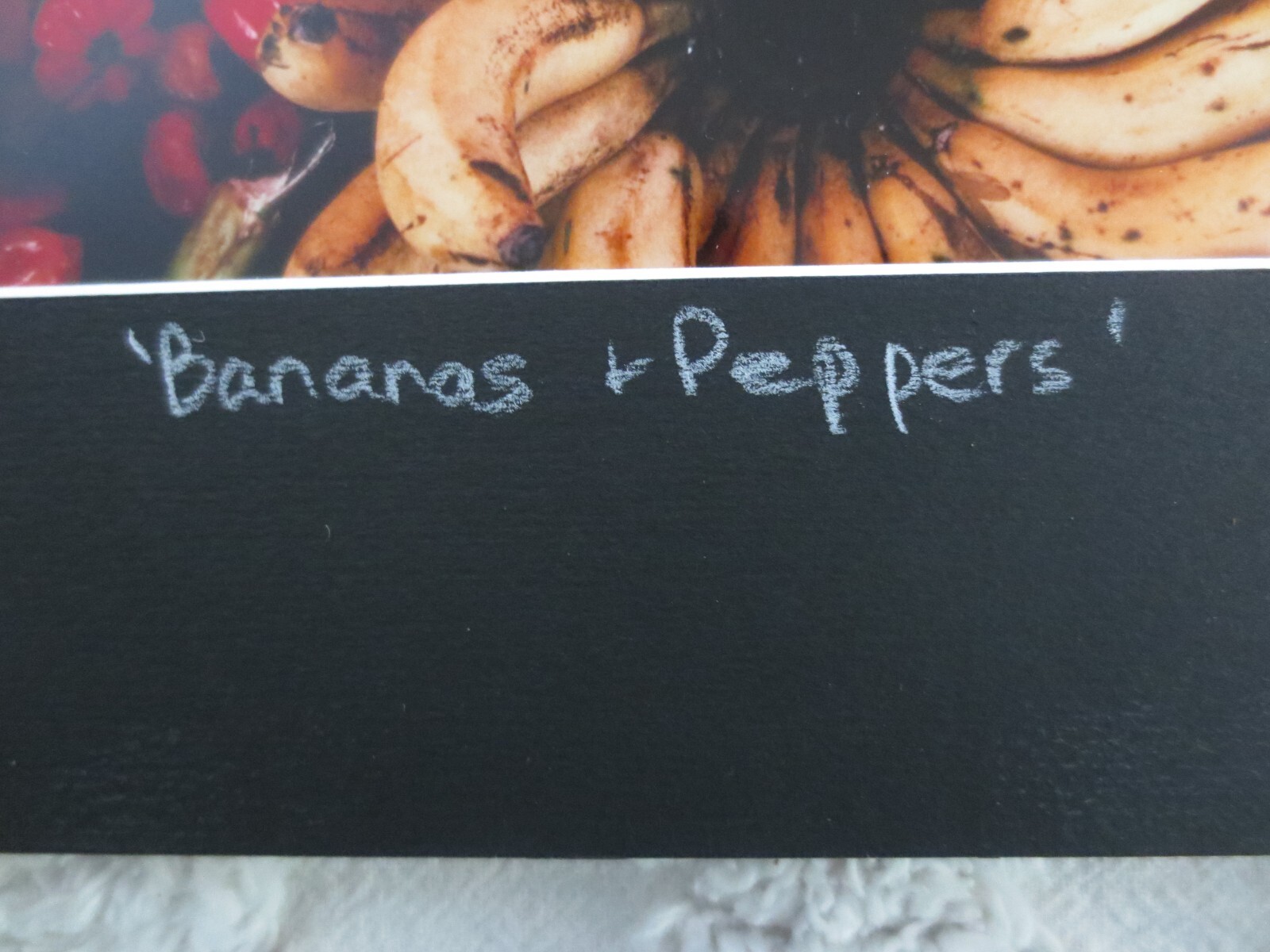 Frameable, Matted Roberta Forest BANANAS & PEPPERS 19/250 PHOTO – 10″ x 8″
