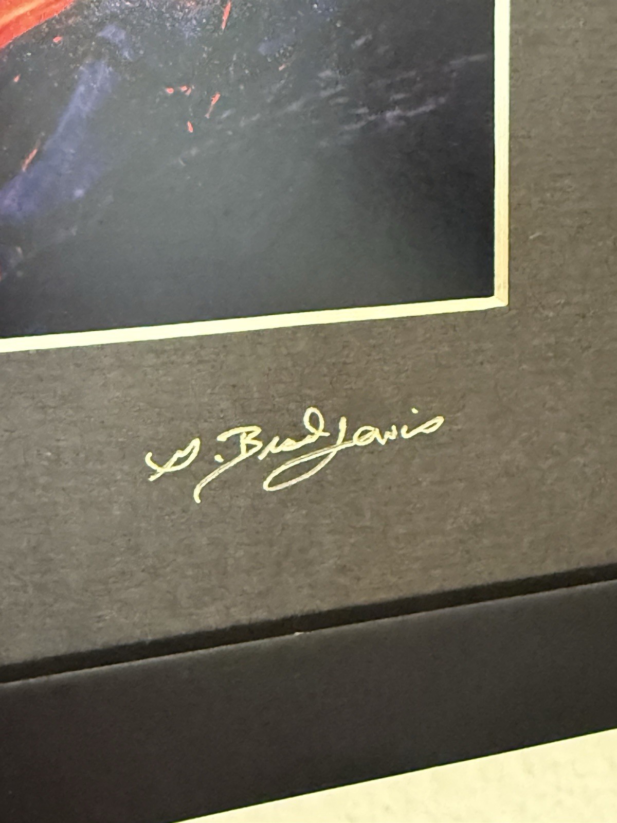 G Brad Lewis Signed Lava Ocean Photo “Endless Balance” Kilauea Volcano 5×7 in