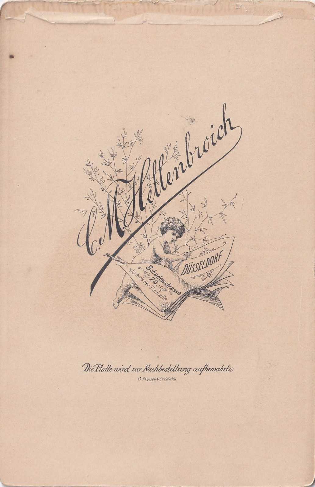 Hellenbroich KAB – couple portrait – Düsseldorf around 1900