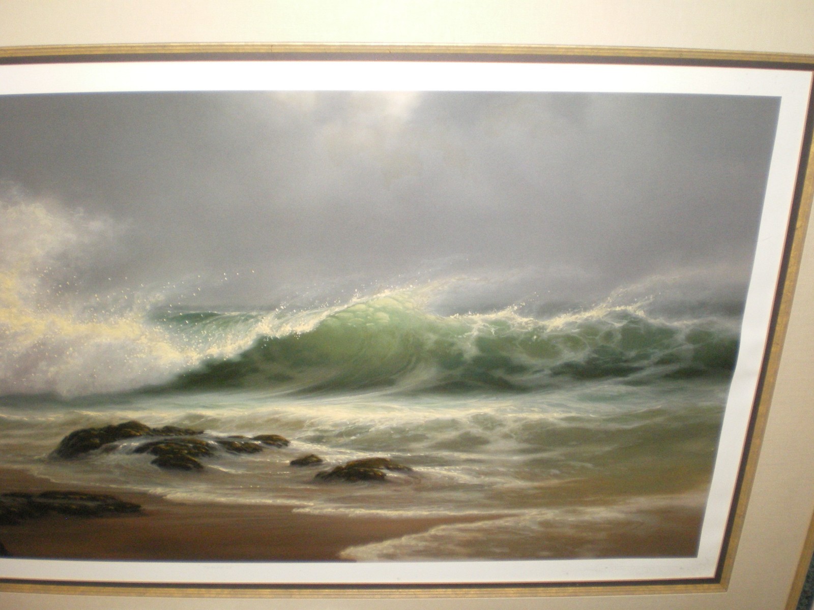 Roy Gonzalez Tabora TEMPEST Limited Edition Lithograph 222/450 Hawaiian Artist